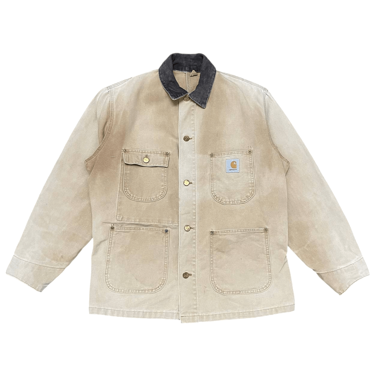 Carhartt Vintage Carhartt Chore Canvas Faded Jacket Size US M / EU 48-50 / 2 - 1 Thumbnail
