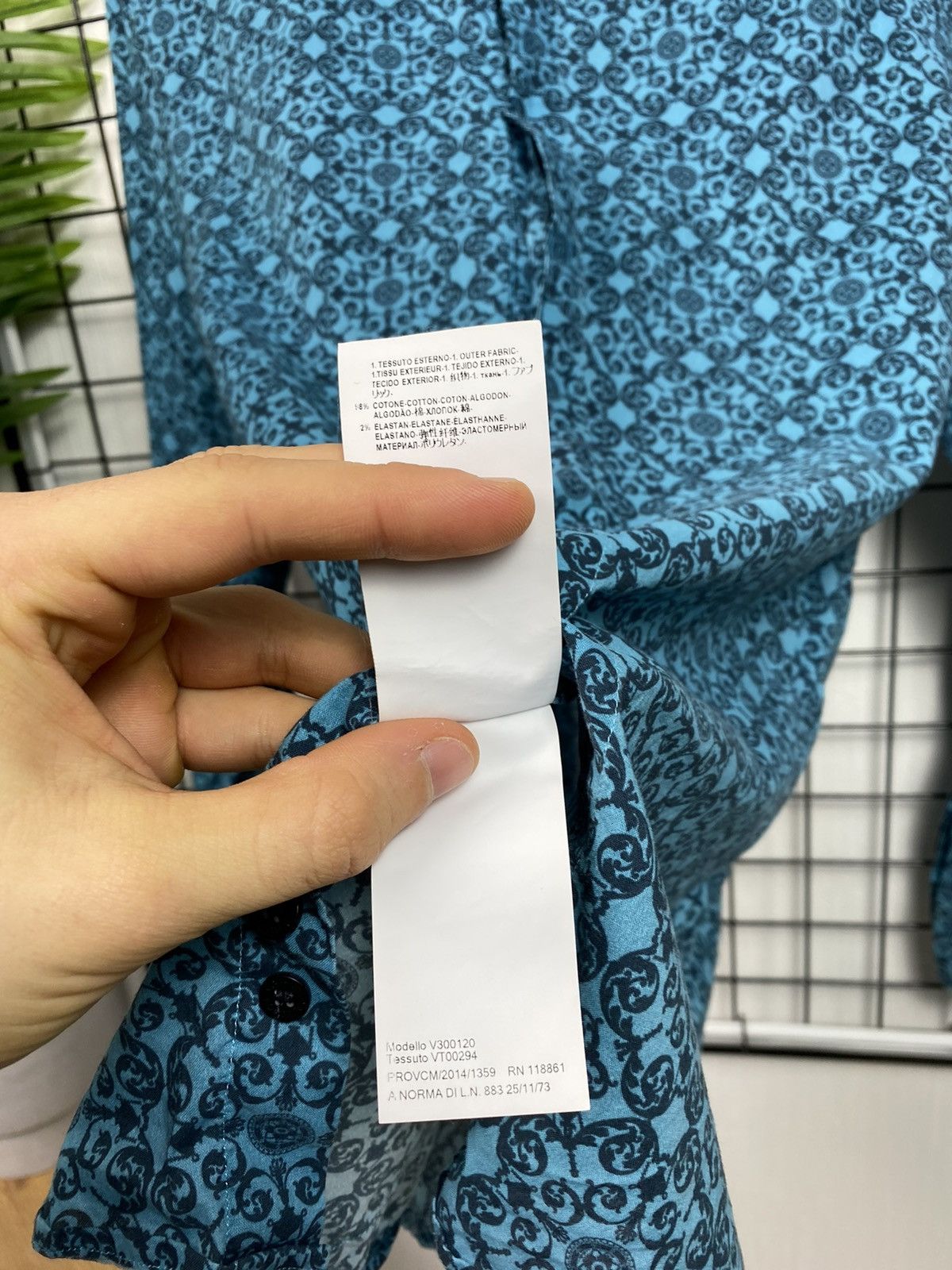 Versace Versace collection All over print shirt Men 16/42 Blue Size US L / EU 52-54 / 3 - 15 Thumbnail