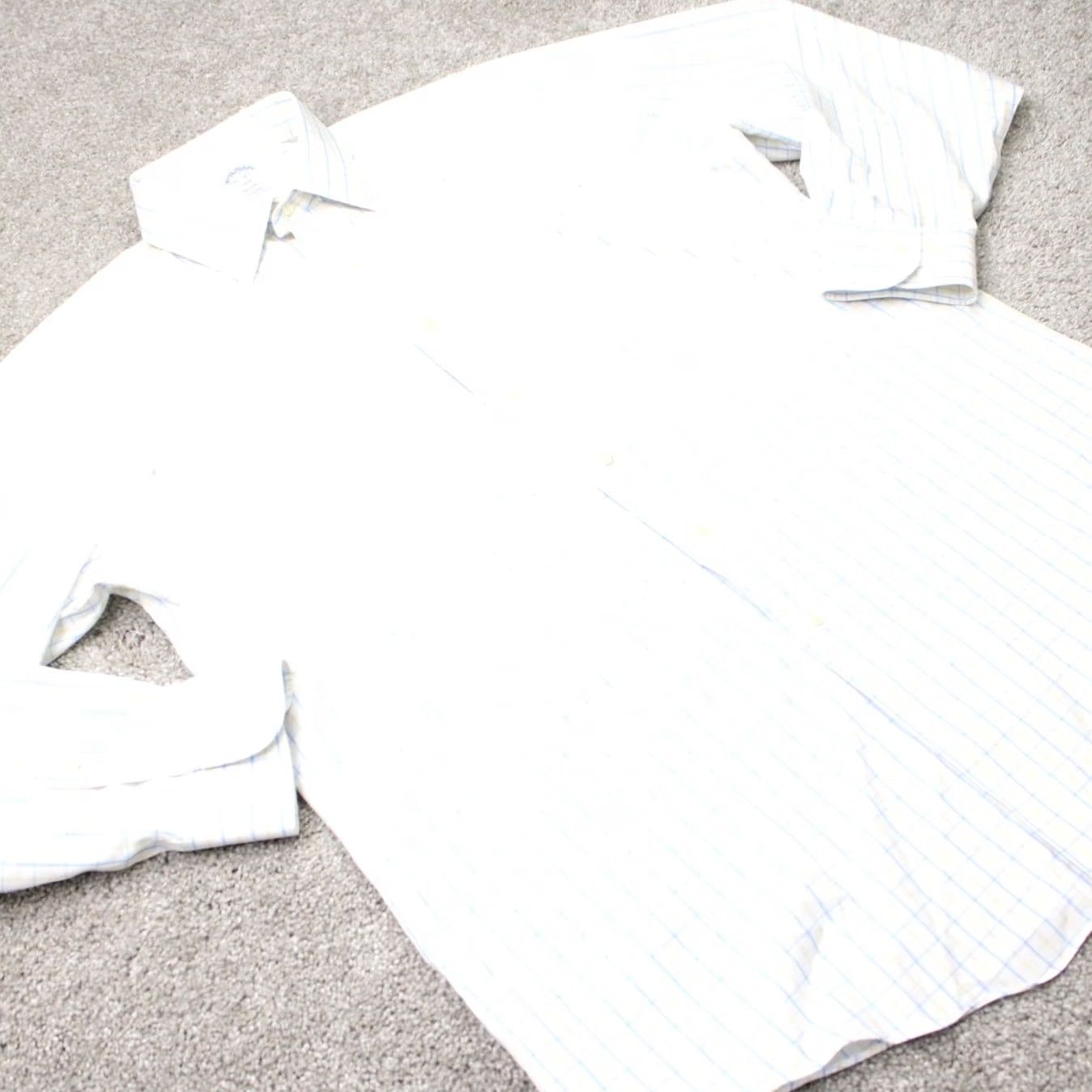 Brooks Brothers Brooks Brothers Shirt Mens 16 1/2 34/35 Yellow/Blue Regent Non-Iron Cotton L/S Striped Dress Shirt Mens Size US XL / EU 56 / 4 - 5 Thumbnail