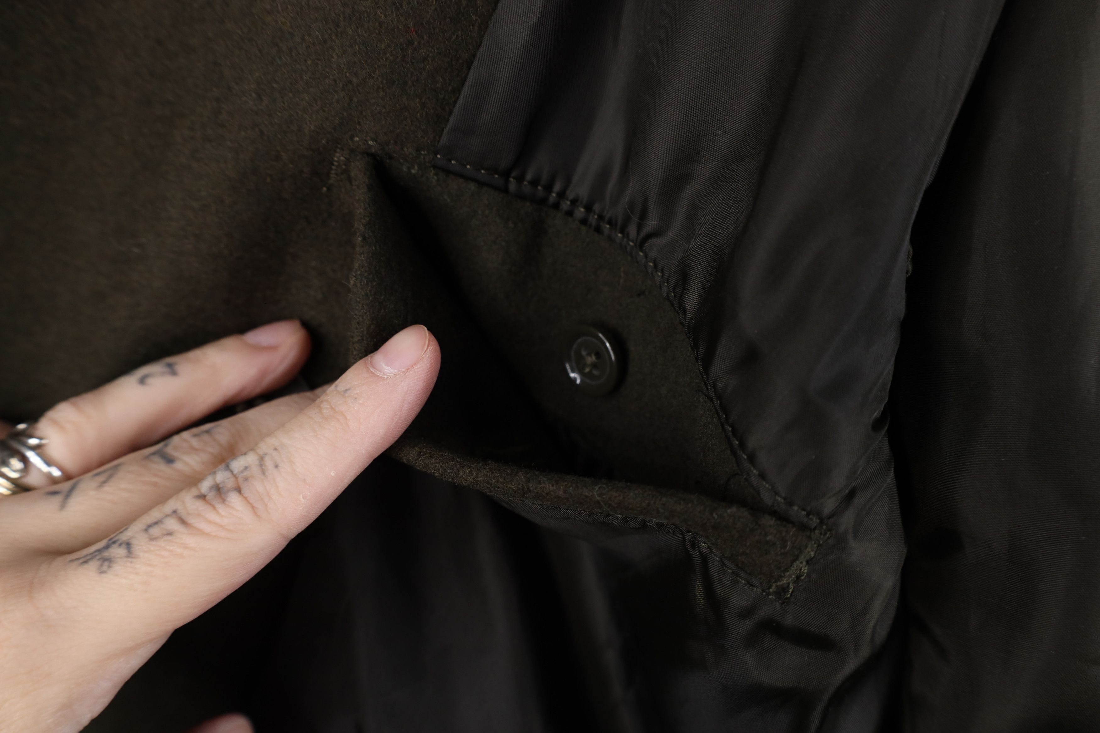 Express Vintage Y2K Express Breasted Military Style Peacoat Jacket Size S / US 4 / IT 40 - 10 Thumbnail