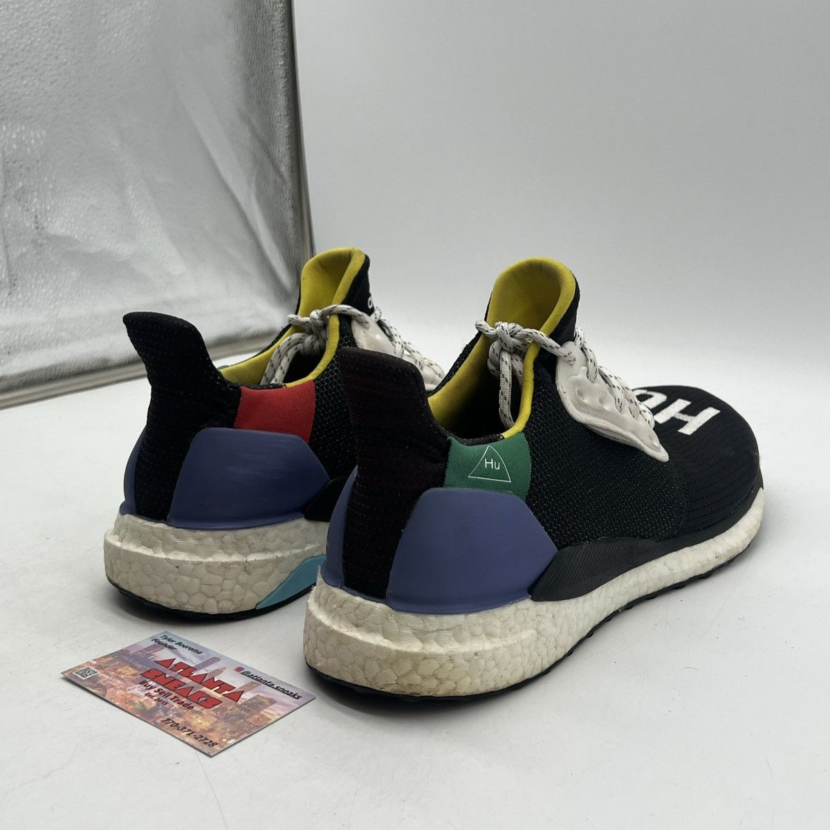 Adidas Pharrell x solar hu glide black Size US 12 / EU 45 - 5 Thumbnail