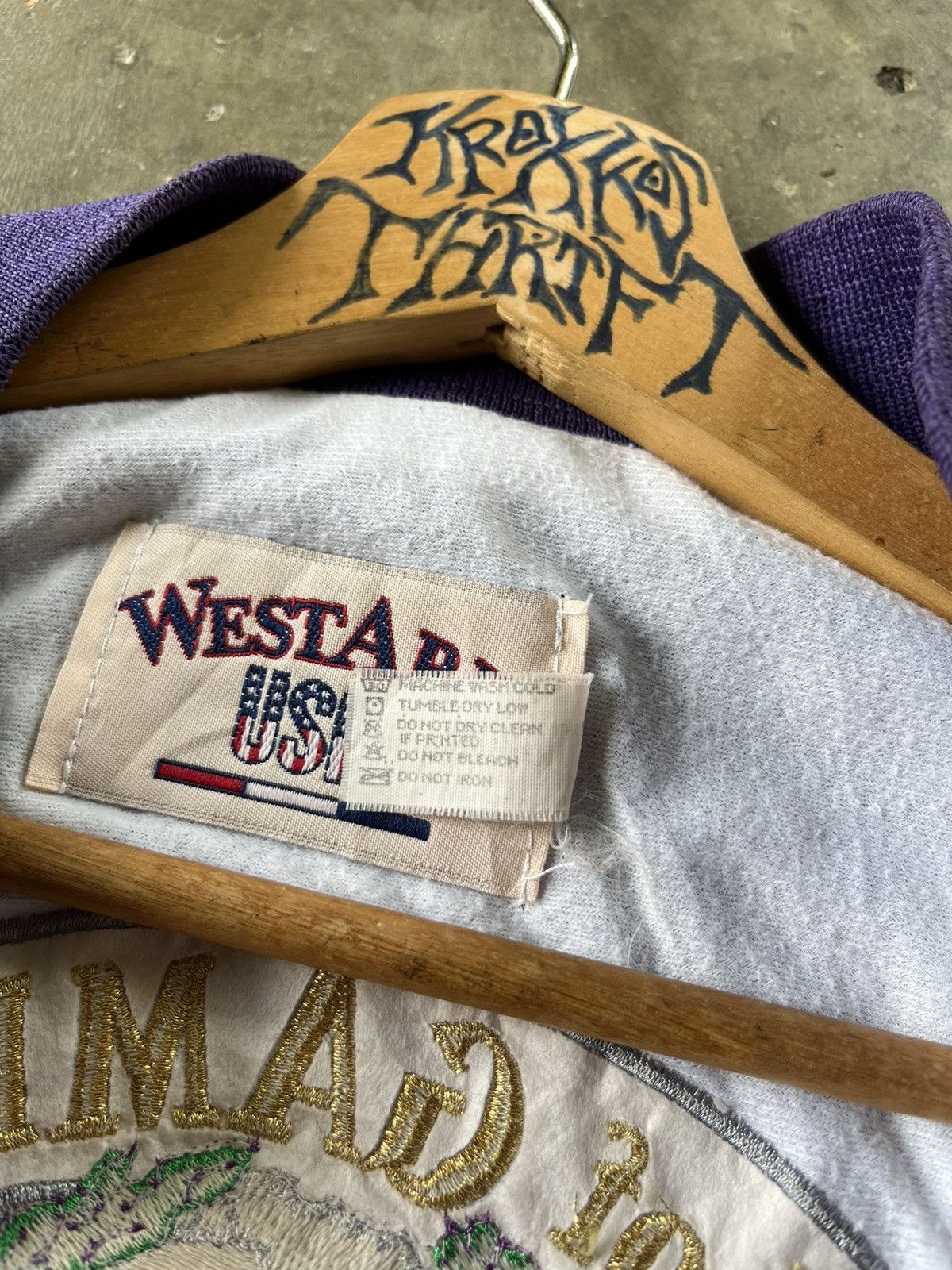 Vintage ⚡️Vintage Westark Varsity Jacket Embroidery Back Hit Logo 90s Size US XXL / EU 58 / 5 - 3 Thumbnail