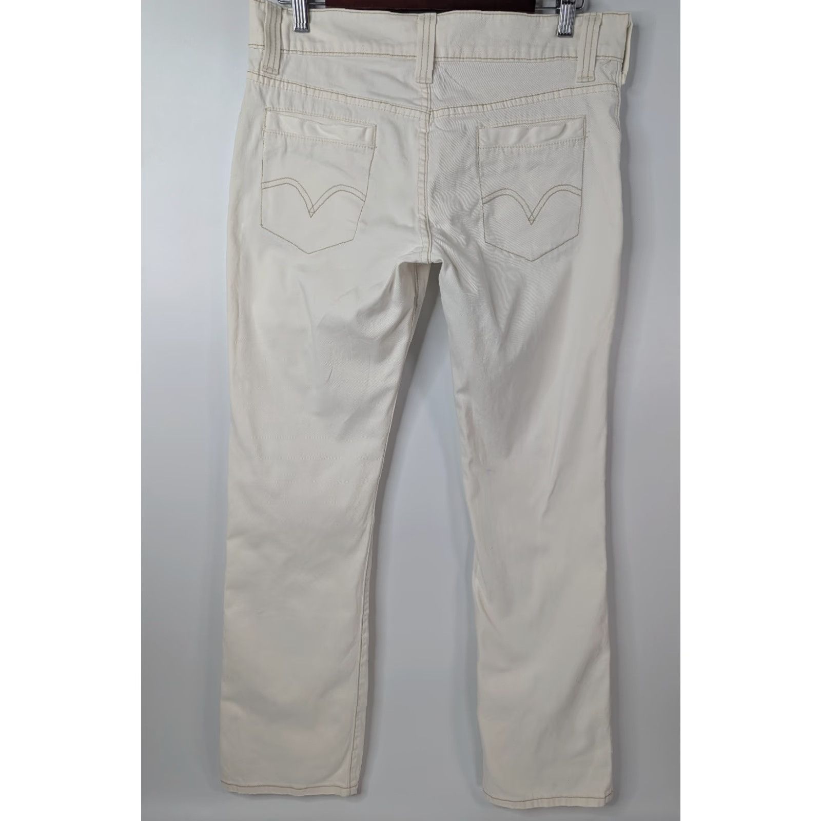 Levi's Levi's Pants Shirt Twills Utility Cotton White Cream Chino Women Size 6 Regular Mid Rise Pants Casual Vintage? No. Size 28" / US 6 / IT 42 - 5 Thumbnail