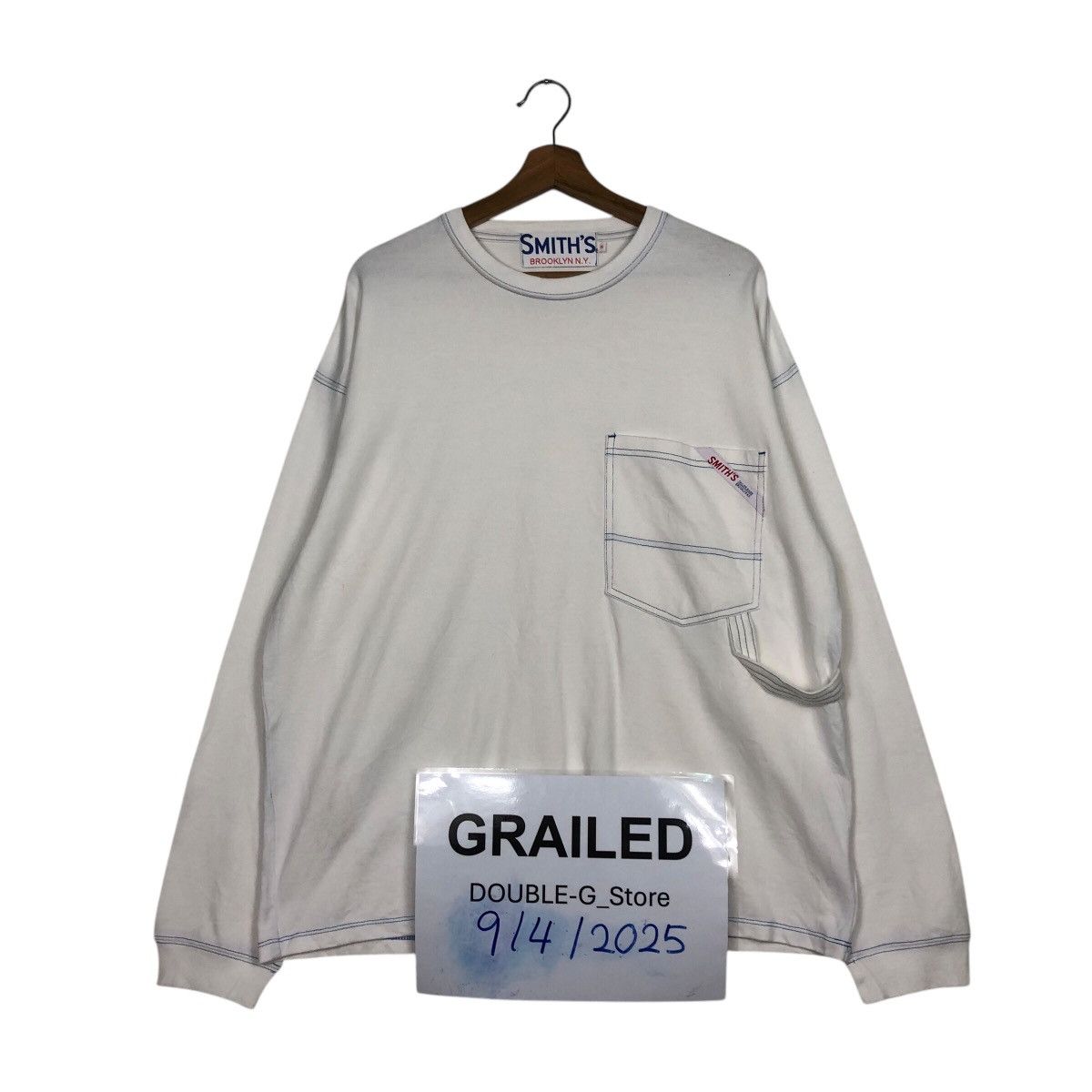 Japanese Brand × Vintage 📌Vintage Sweatshirt Long Sleeve One Pocket Smith's Brooklyn Size US M / EU 48-50 / 2 - 1 Thumbnail