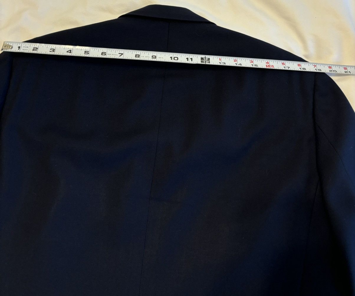 Christian Dior Monsieur × Designer × Vintage Vintage Christian Dior Gold Button Navy Blue Blazer Mens 42R Size 42R - 12 Thumbnail