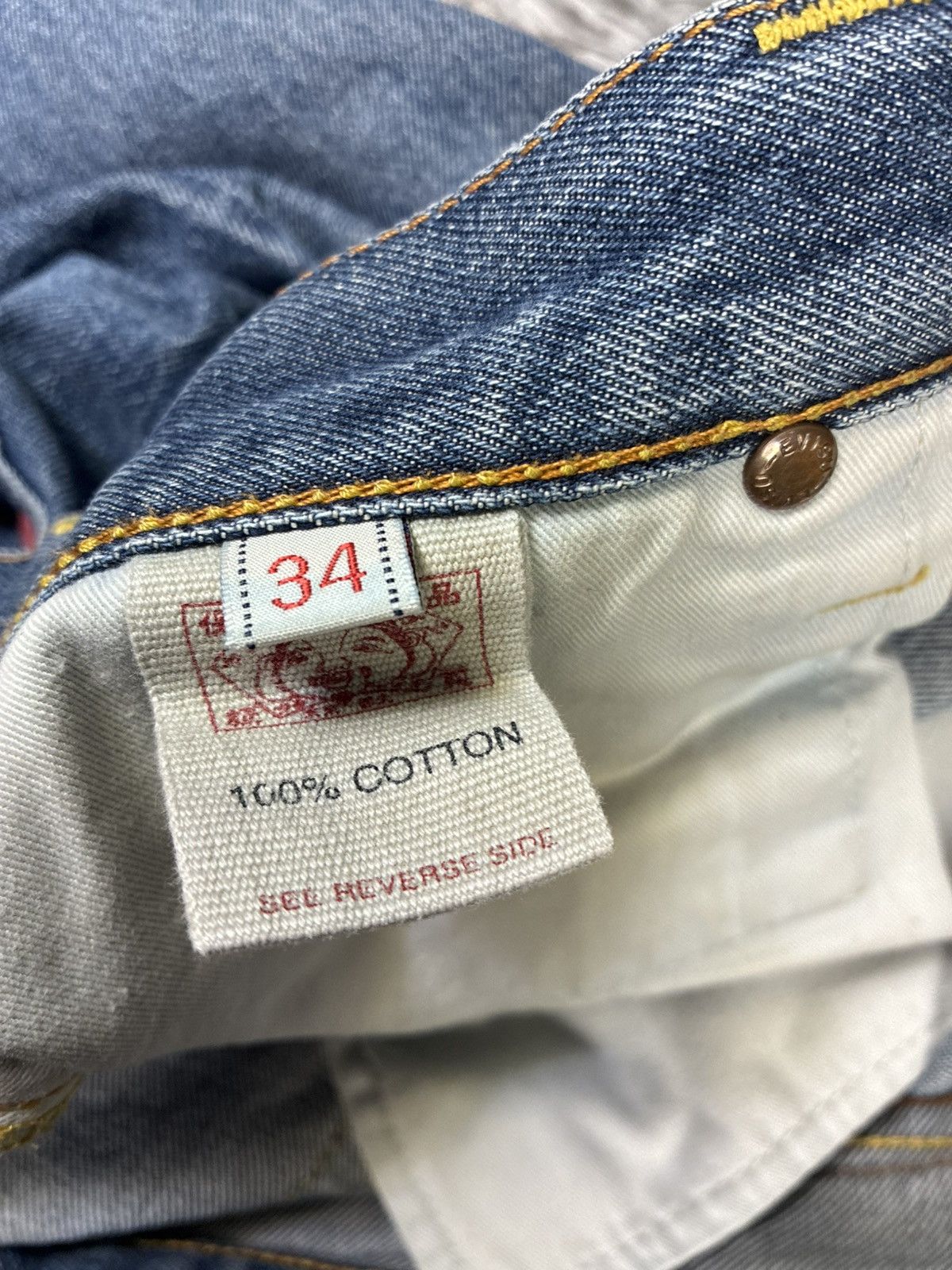 Evisu Mens Vintage Evisu Japan Style Jeans Pants Selvedge Size M Size US 32 / EU 48 - 2 Thumbnail