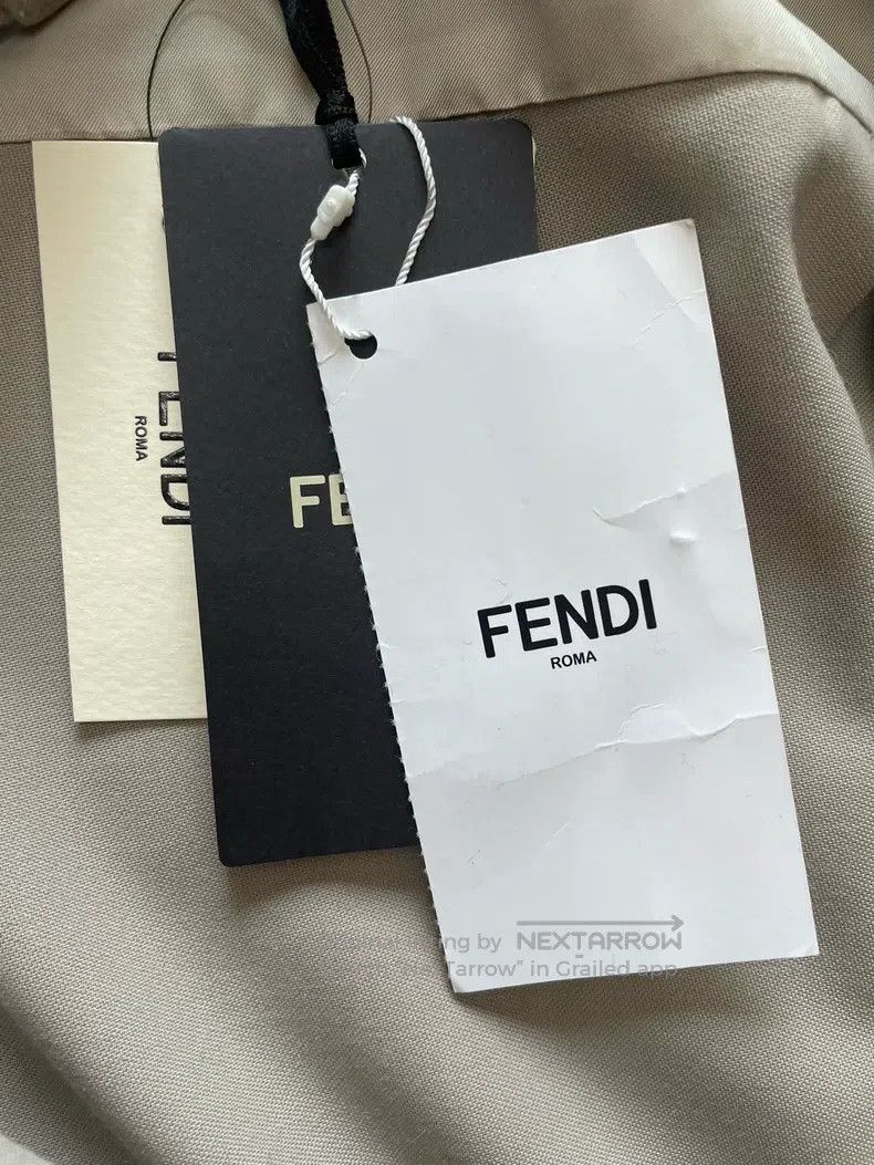 Fendi Fendi Men's shirt jacket with logo embroidery on the colla Size US M / EU 48-50 / 2 - 7 Thumbnail