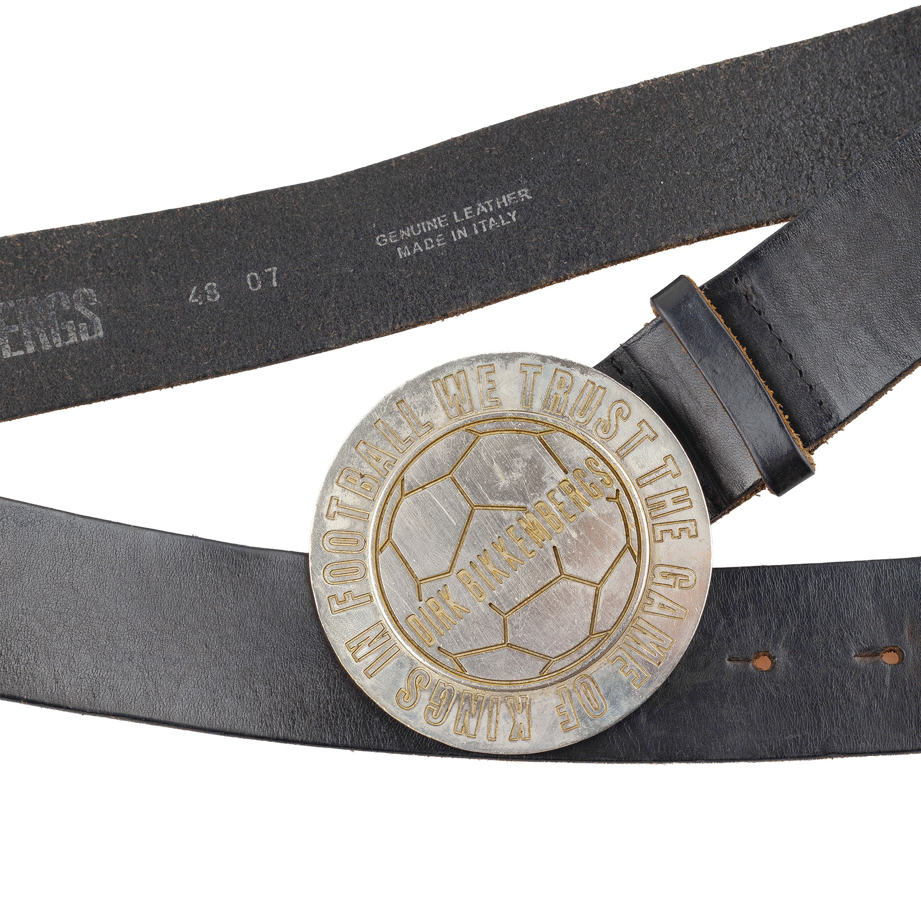 Dirk Bikkembergs Dirk Bikkembergs Football Buckle Leather Belt Size ONE SIZE - 2 Thumbnail