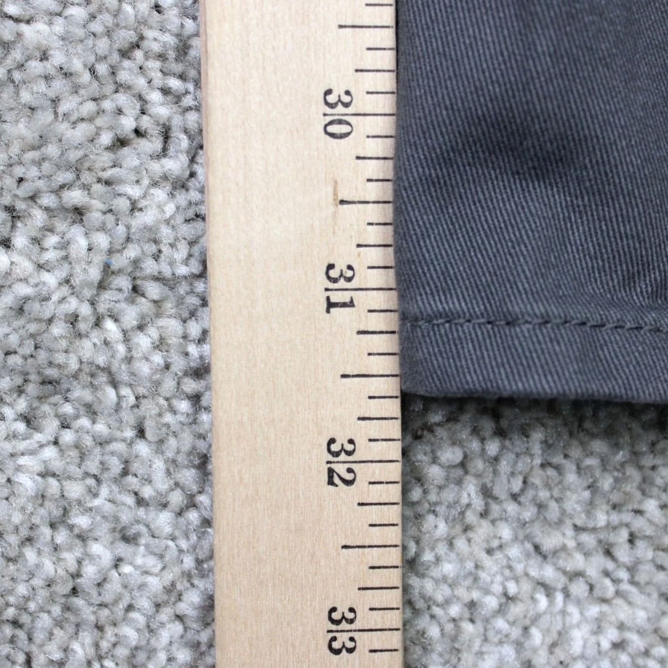 Gap GAP Denim Chino Pants Mens 30x32 Gray Straight Leg Flat Front Mid Rise NWT Size US 30 / EU 46 - 4 Thumbnail