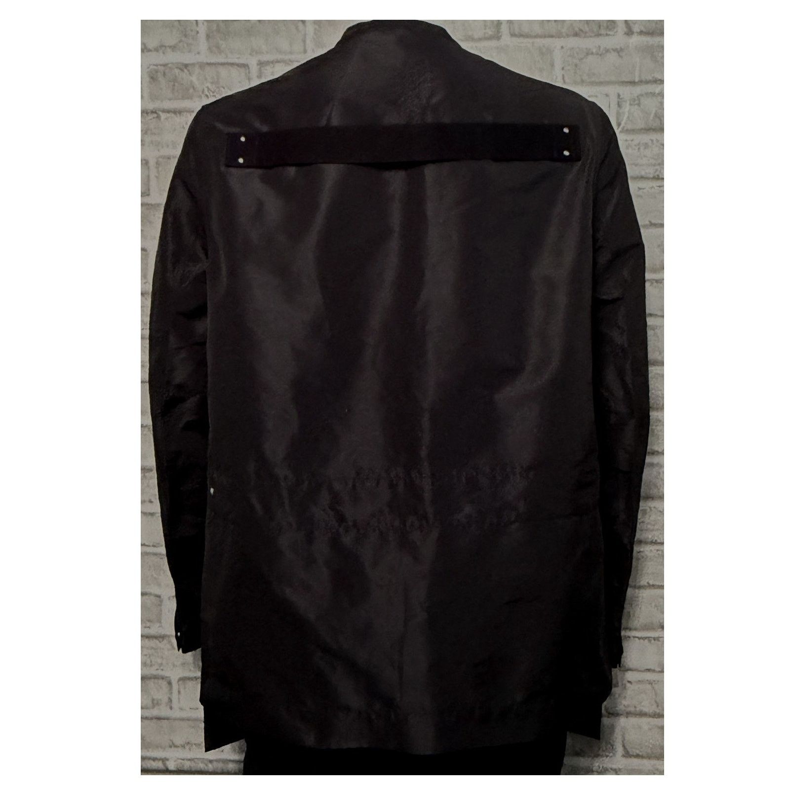 Rick Owens SS20 Tecuatl Bauhaus Jacket Black IT 50 Large Zipper Pockets Size US L / EU 52-54 / 3 - 7 Thumbnail