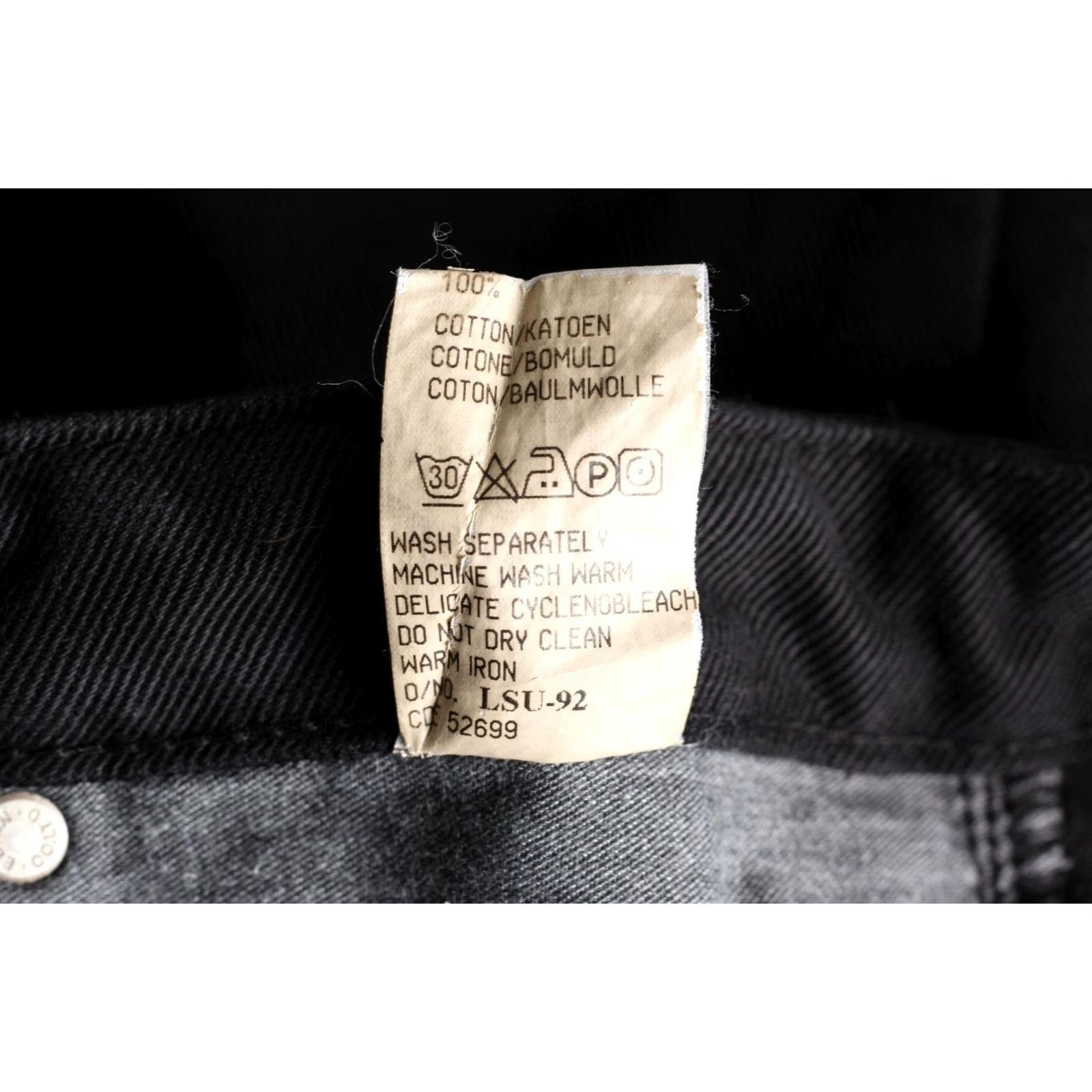 Edwin EDWIN INTERNATIONAL Jeans Men Slim Vintage 32/30 Black 5-Pocket Denim Cotton Waist 32 Inseam 28in London DZ6949 Size US 32 / EU 48 - 8 Thumbnail