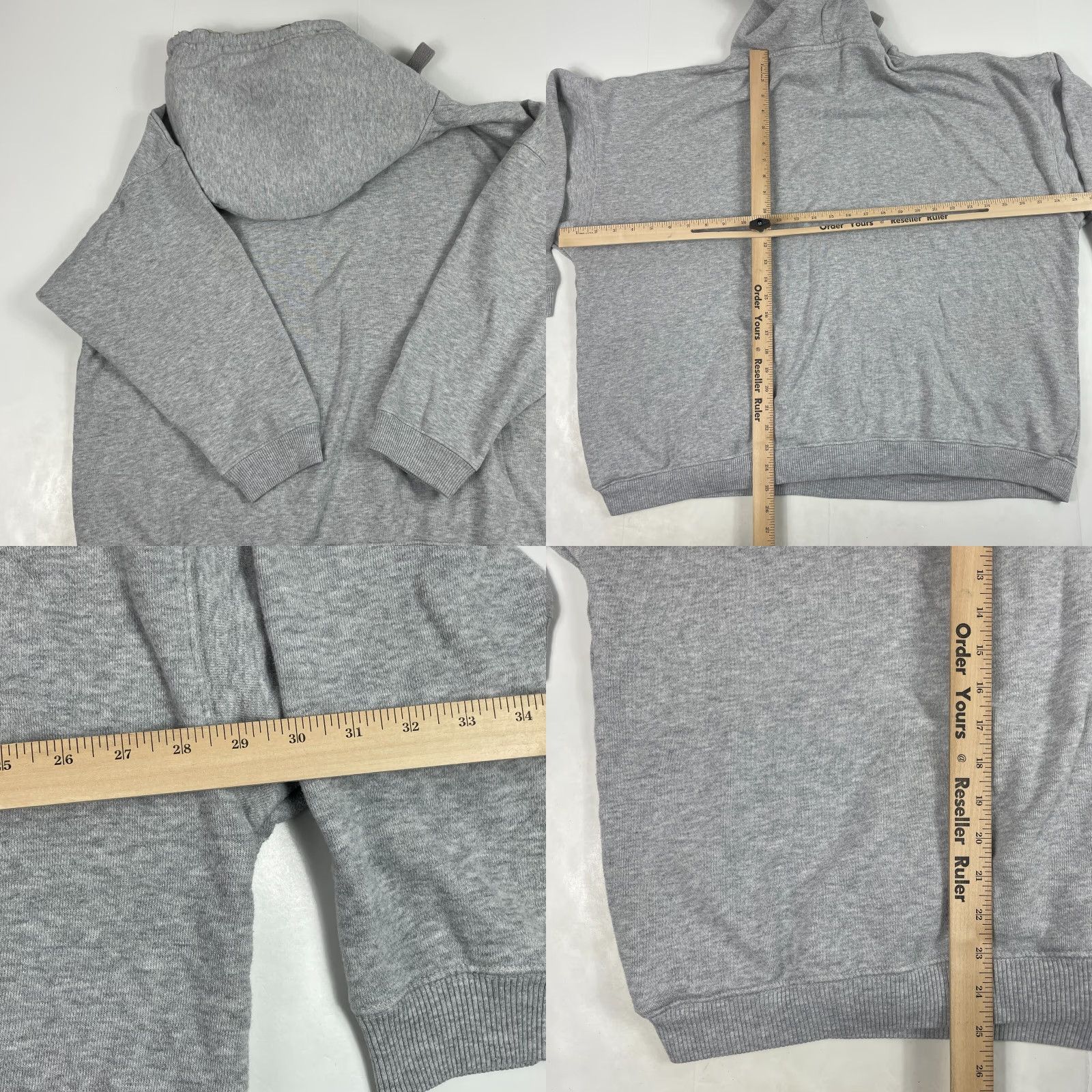 Vintage Aerie Hoodie Womens XL Gray Long Sleeve Pullover Oversized Sherpa Lined Pullover Hooded Size XL / US 12-14 / IT 48-50 - 9 Thumbnail
