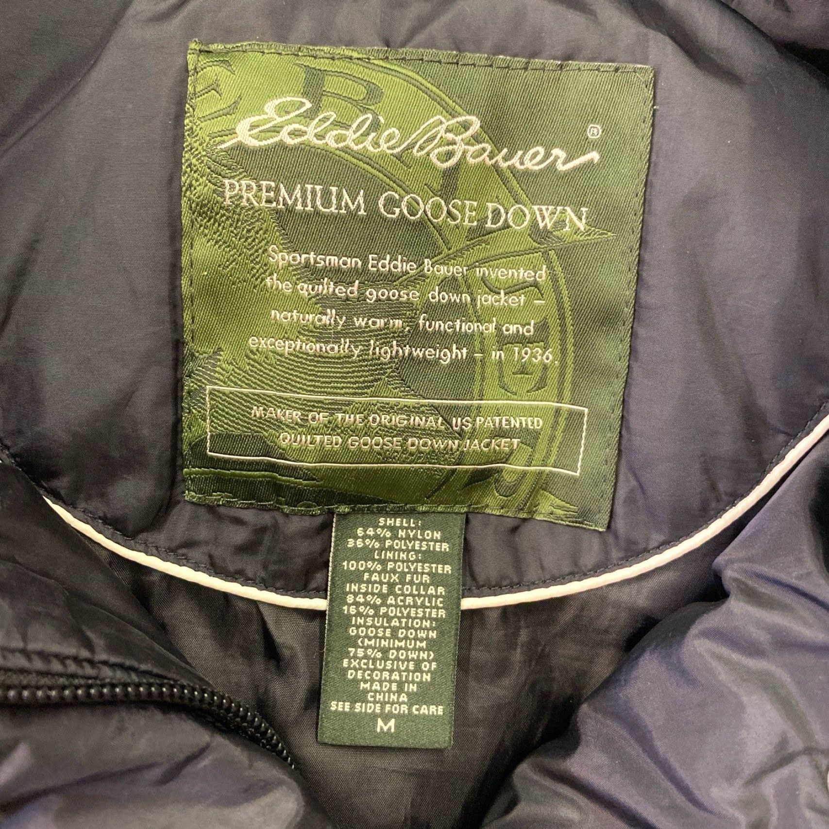 Eddie Bauer VINTAGE Eddie Bauer Puffer Vest Womens Medium Black Full Zip Down Quilted Zipper Pockets 90s Style Regular Vest Size M / US 6-8 / IT 42-44 - 3 Thumbnail