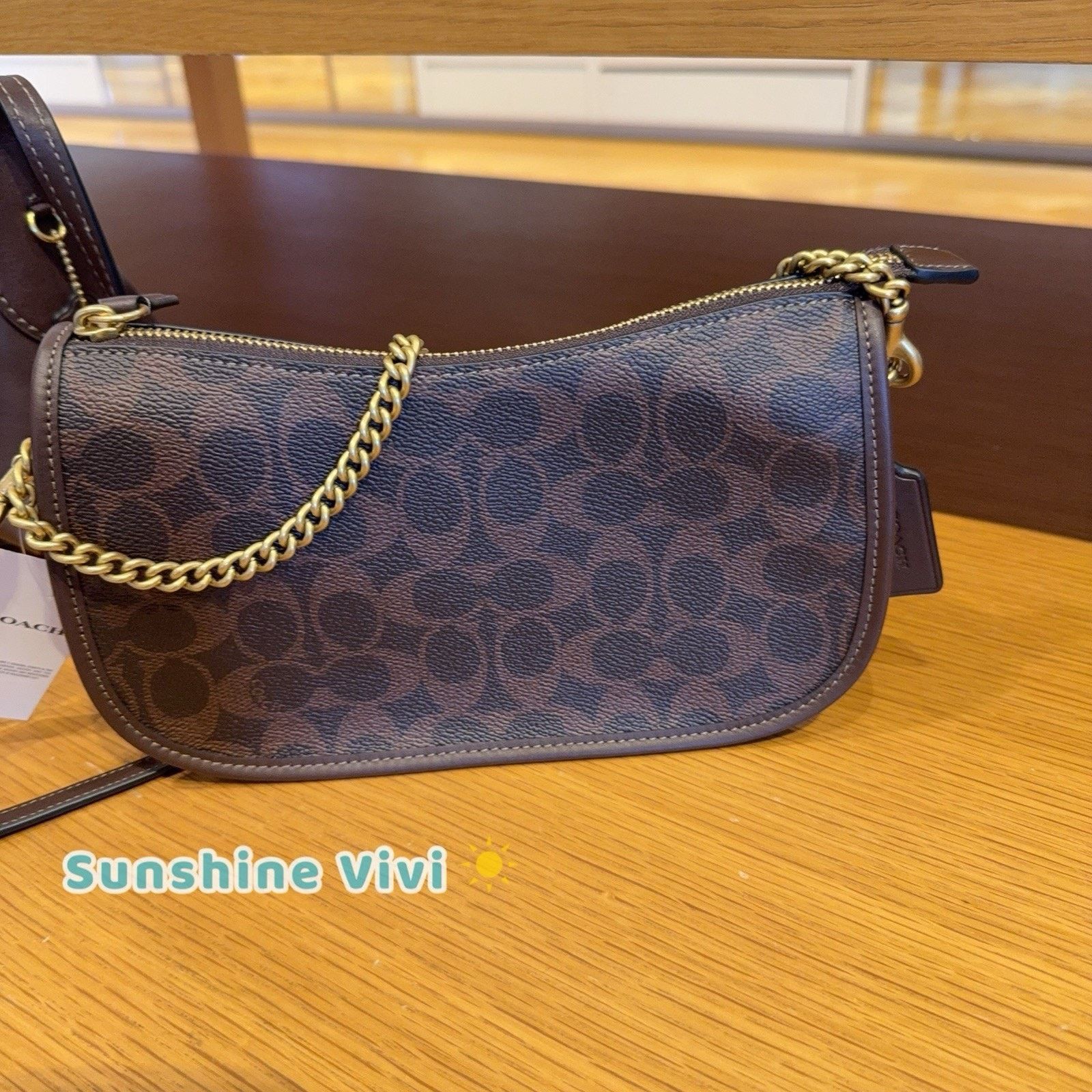 Coach NWT COACH Waverly Bag Shoulder Bag CCC38 Brass/Maple Size ONE SIZE - 4 Thumbnail