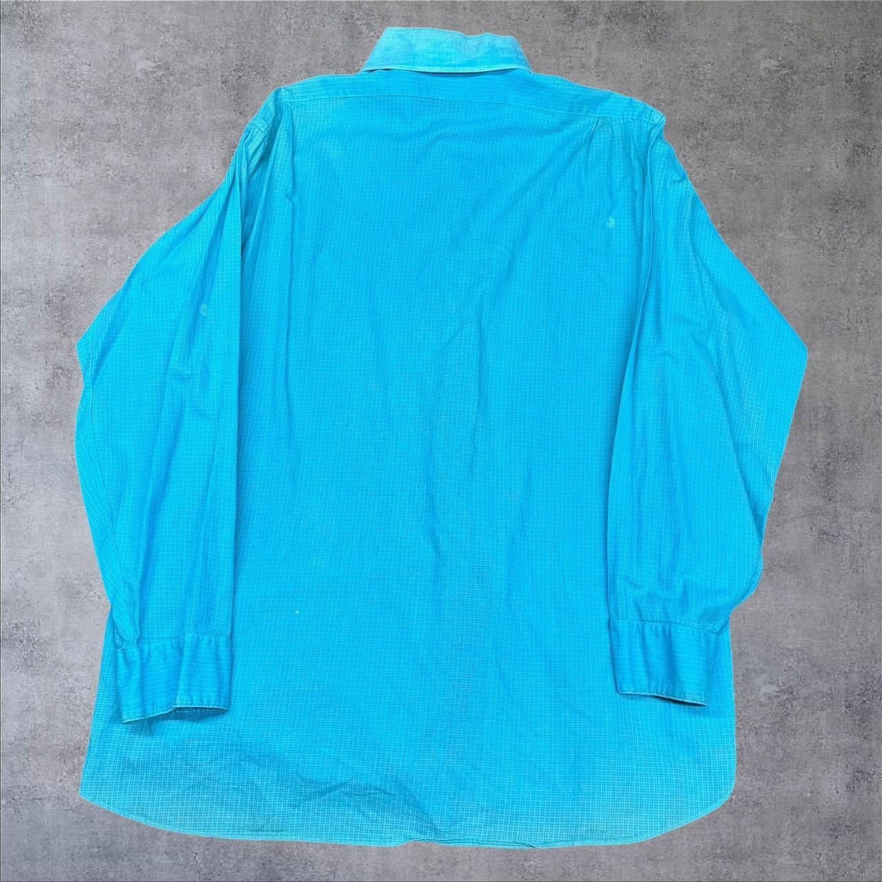 Arrow × Vintage 1970s Vintage Blue Button Up Shirt Size US L / EU 52-54 / 3 - 3 Thumbnail