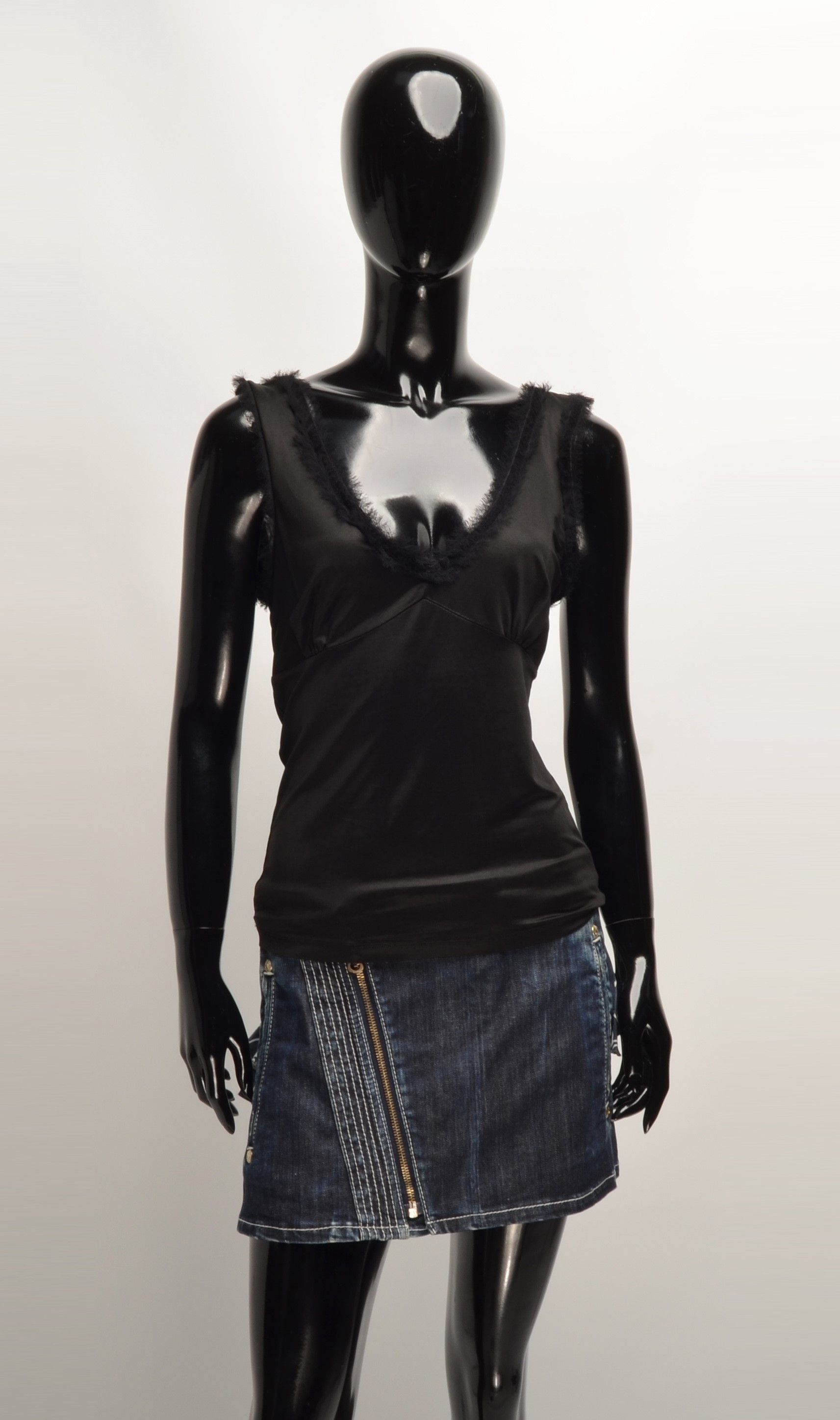 Vintage Vintage Y2K Black Sexy Cami Top Size XS / US 0-2 / IT 36-38 - 1 Thumbnail