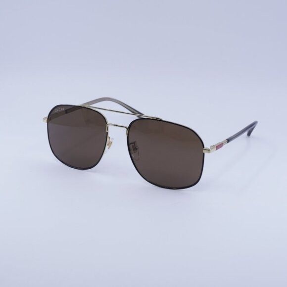 Gucci 🕶️ New Gucci GG1351S 004 Black/Gold Sunglasses Size ONE SIZE - 4 Thumbnail