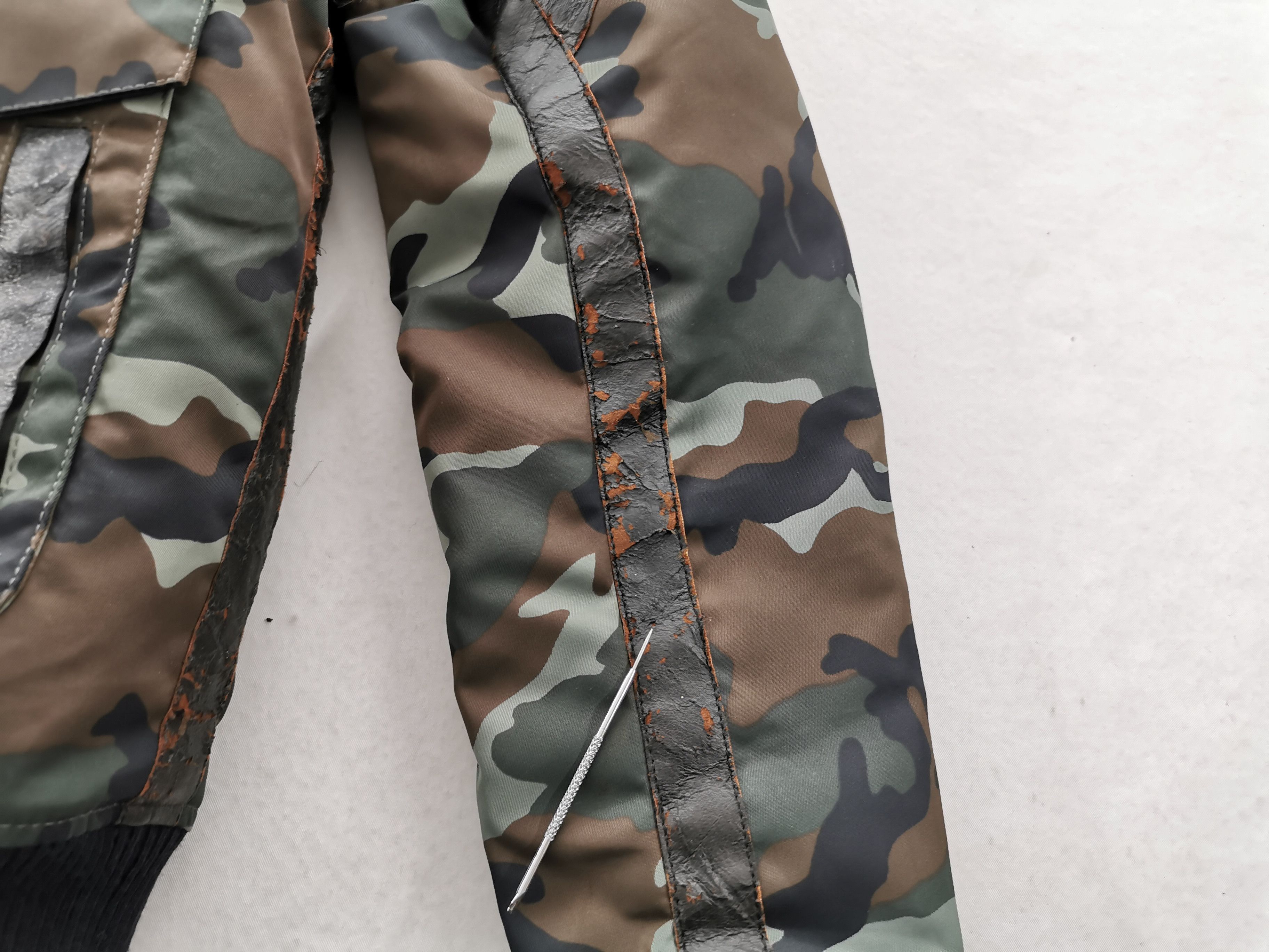 Japanese Brand Distressed Vintage Zero Fighter Camo Nylon Flight Jacket Size US M / EU 48-50 / 2 - 9 Thumbnail