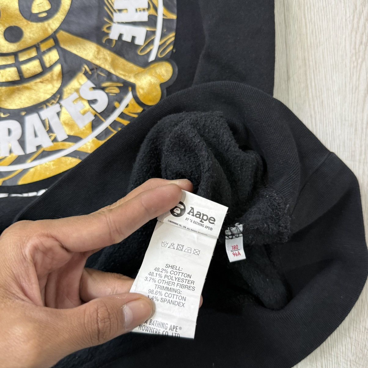 Aape Aape x One Piece by A bathing Ape APUNVS sweatshirt black Size US L / EU 52-54 / 3 - 7 Thumbnail