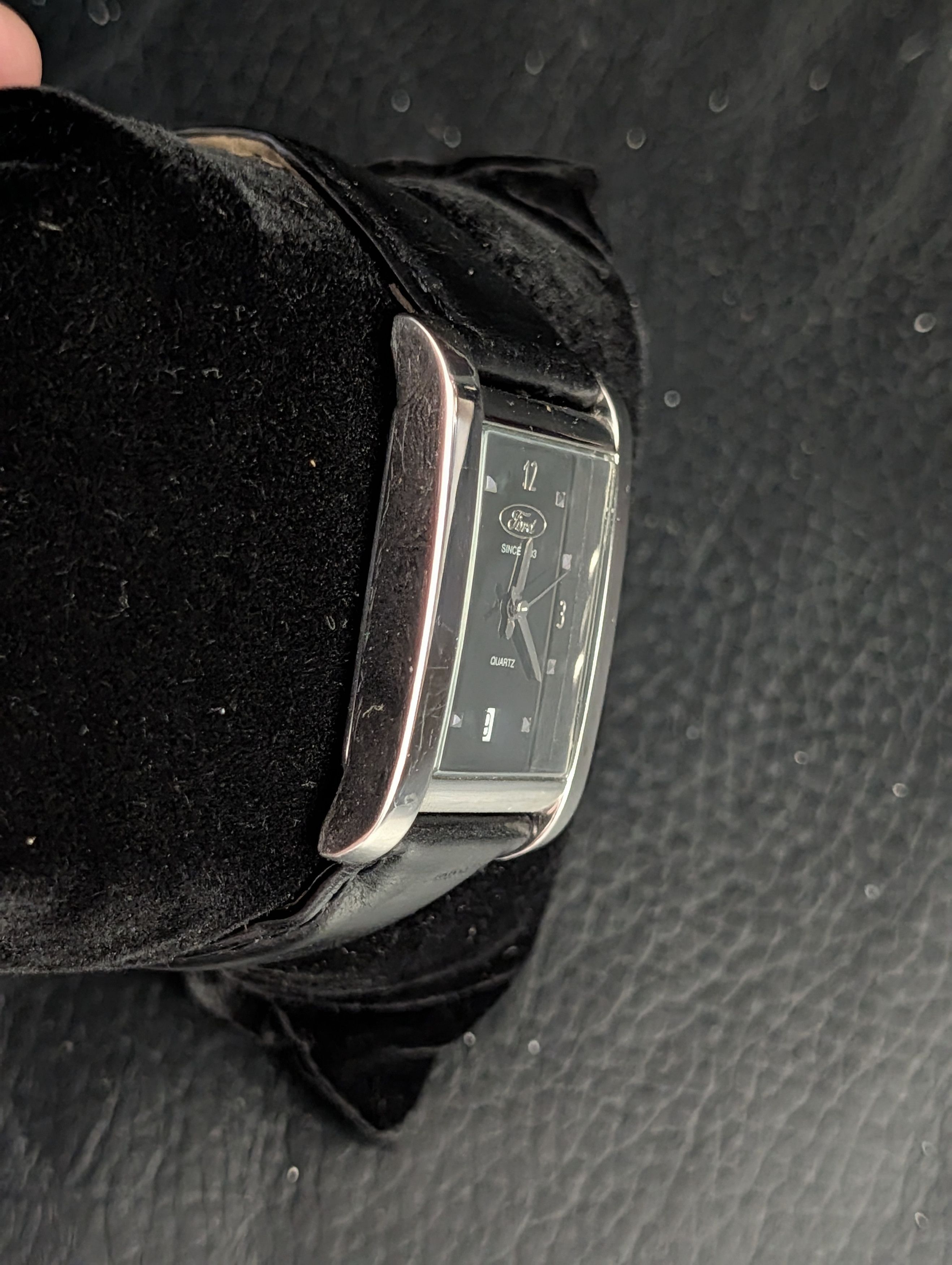 Ford 100th Anniv Black Silver Tank Swiss Movt Mens Watch Size ONE SIZE - 3 Thumbnail
