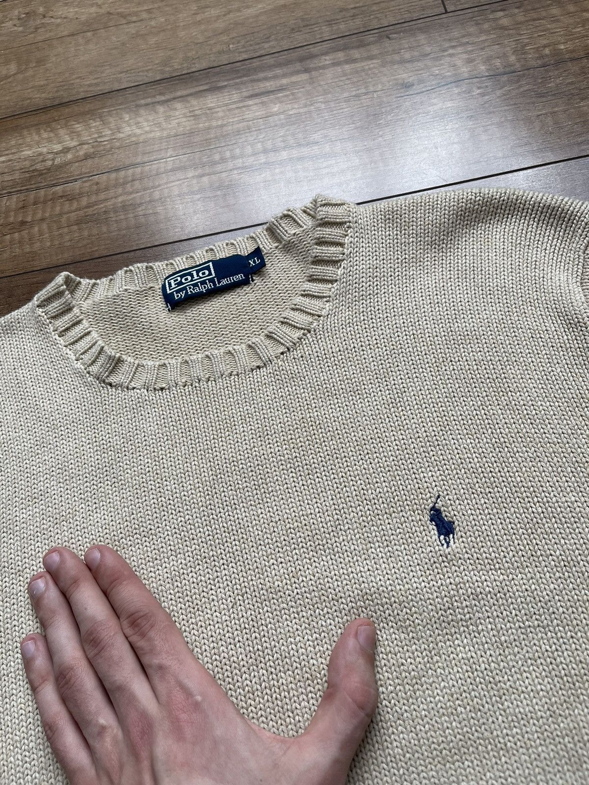 Ralph Lauren Ralph Lauren Polo RL Vintage Knit Sweater 90s Distressed Size US XL / EU 56 / 4 - 4 Thumbnail