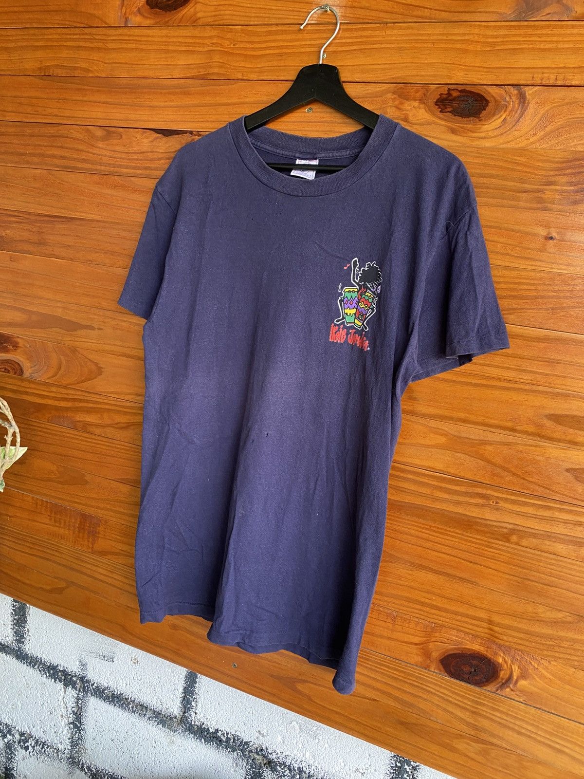 Vintage Vintage 90s Rasta Farm Negril Jamaica Graphic T-Shirt | Size US M / EU 48-50 / 2 - 4 Thumbnail