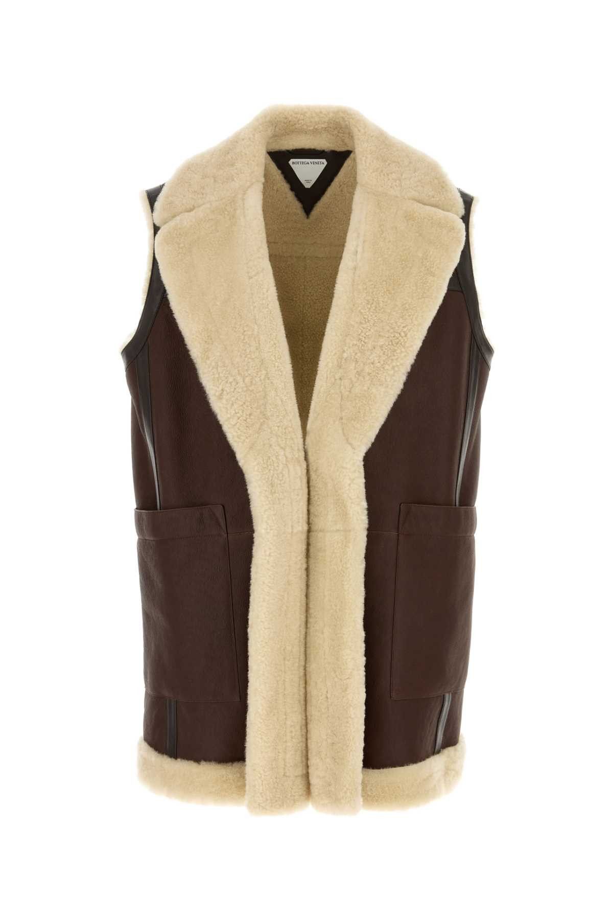 Bottega Veneta Brown Leather Vest Size M / US 6-8 / IT 42-44 - 1 Thumbnail