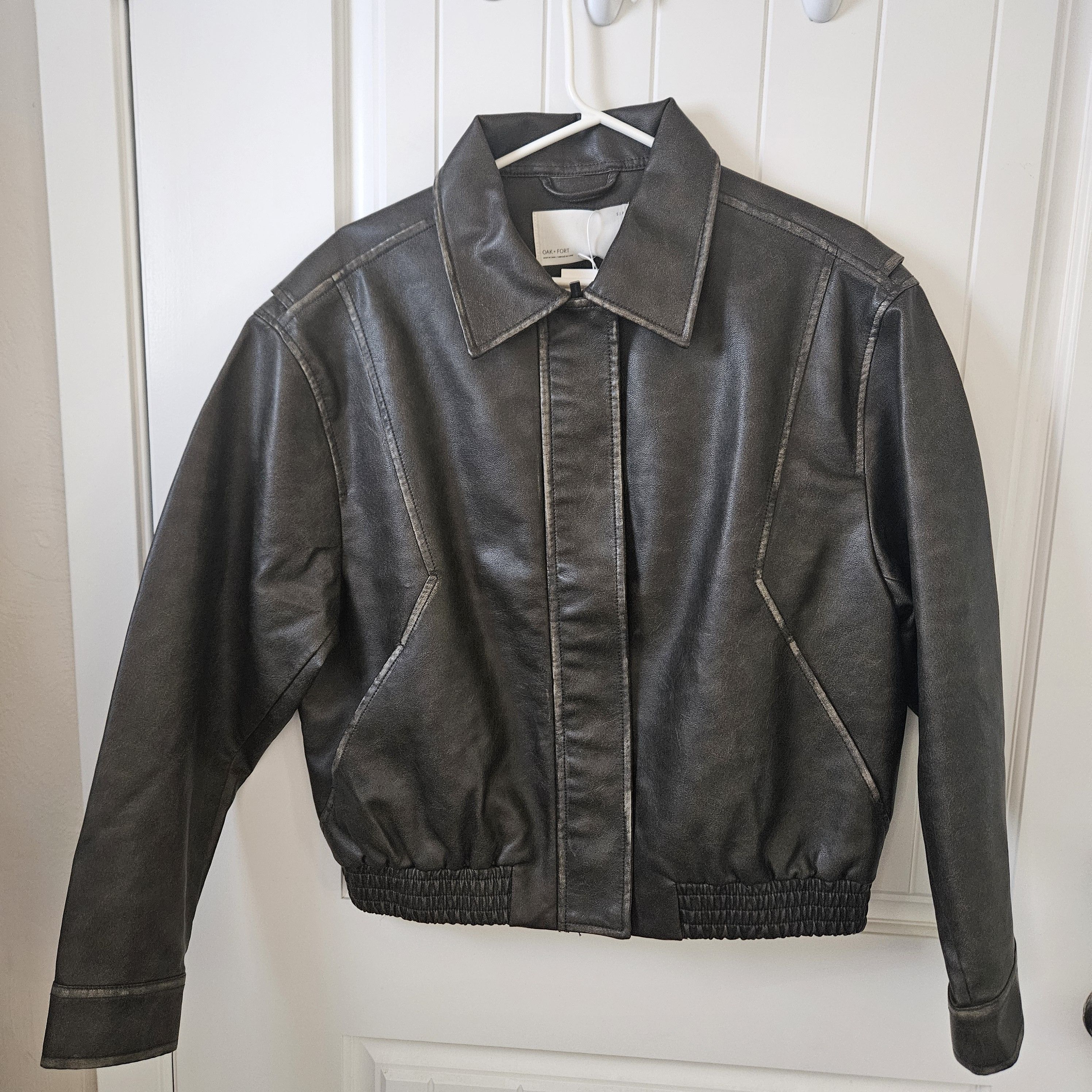 Oak + Fort Oak + Fort Leather Jacket Oversized Size US S / EU 44-46 / 1 - 1 Thumbnail