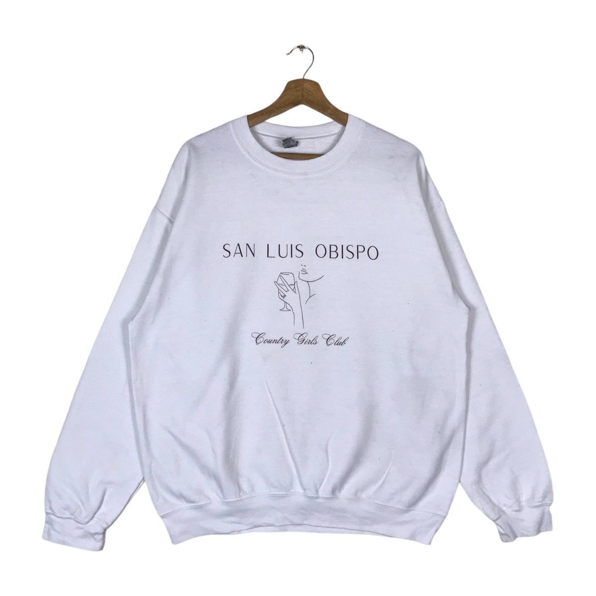 Gildan Vintage Gildan San Luis Obispo Pullover Jumper Sweatshirt Size US L / EU 52-54 / 3 - 1 Thumbnail