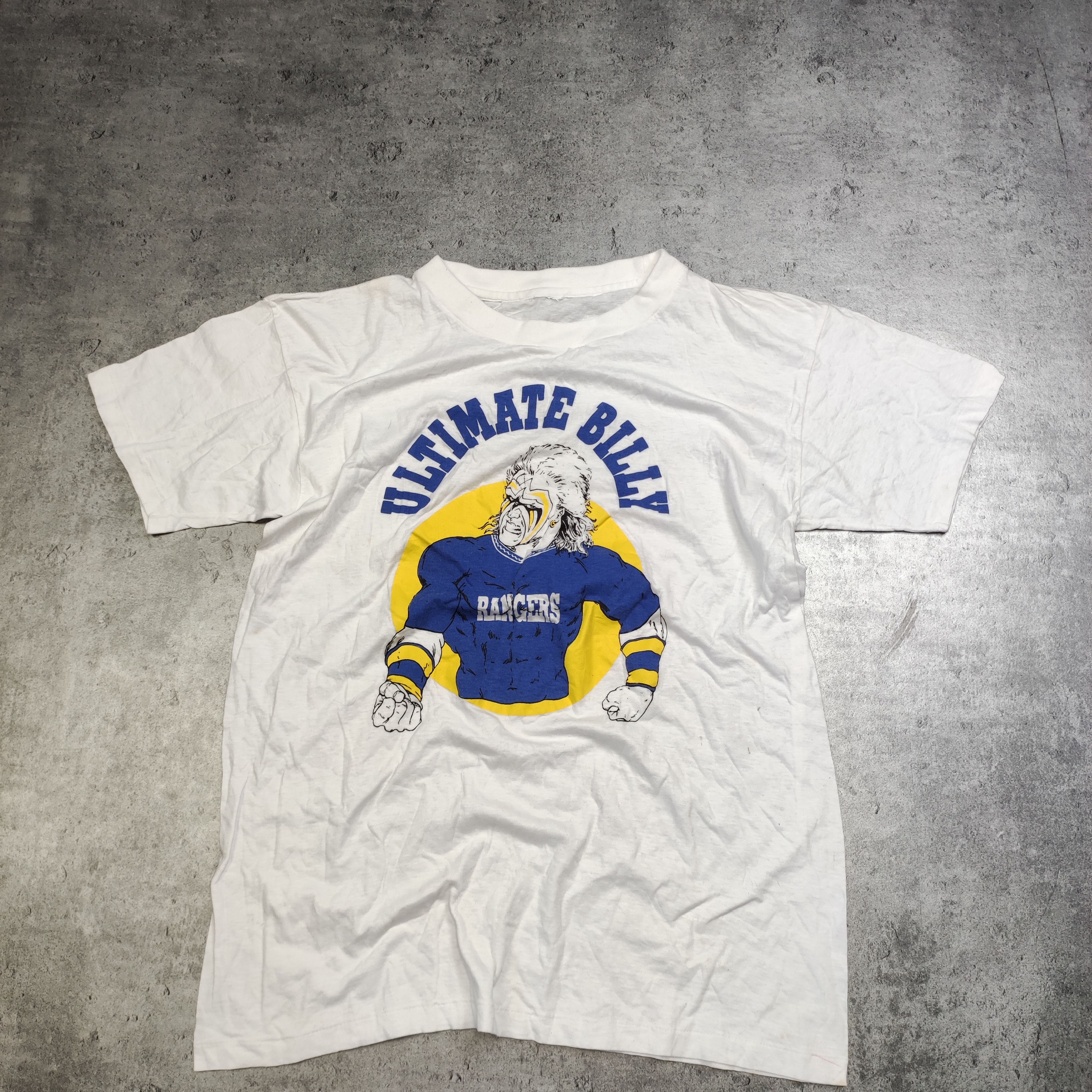 Vintage RARE 90s Ultimate Billy x Glasgow Rangers Merch Promo Tee Size US M / EU 48-50 / 2 - 2 Thumbnail