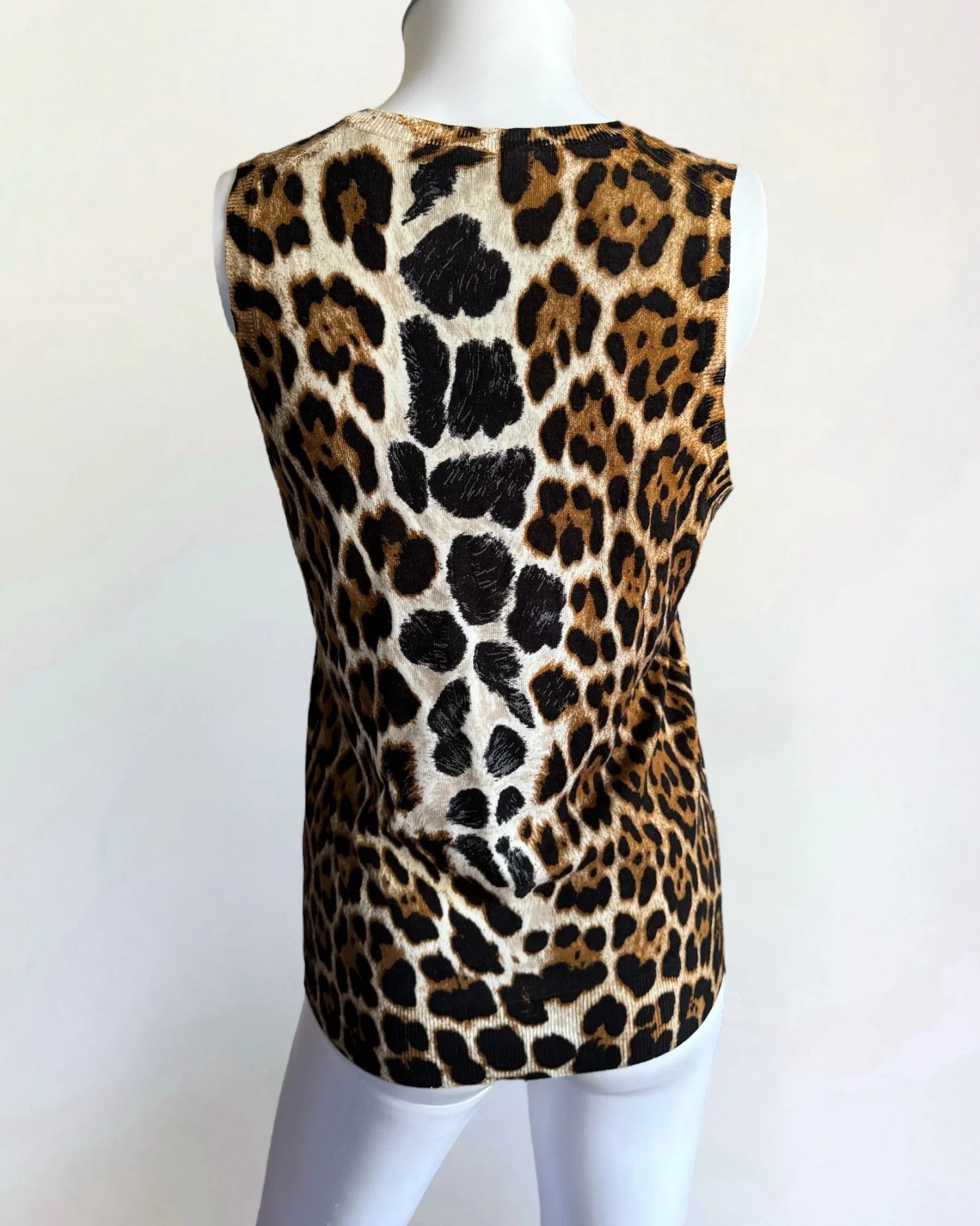 Tom Ford × Yves Saint Laurent Yves Saint Laurent by Tom Ford Leopard Knit Vest, SS 2002 Size S / US 4 / IT 40 - 5 Thumbnail
