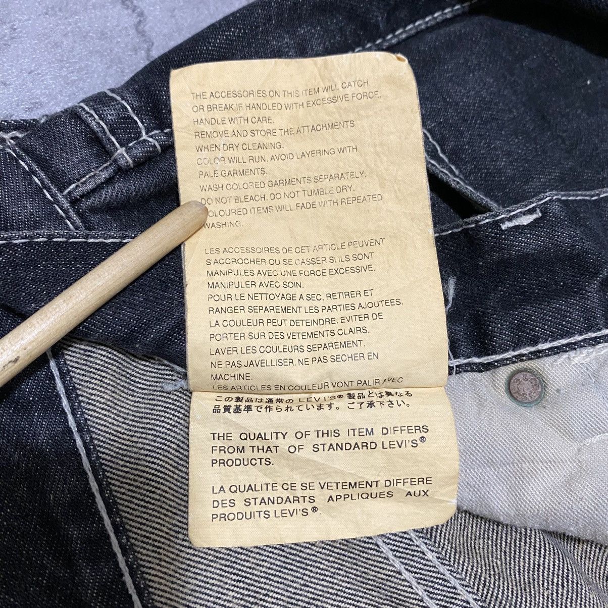 Junya Watanabe FW03 JUNYA WATANABE X LEVI’S ACID WASH BLACK BAGGY PANTS Size US 34 / EU 50 - 7 Thumbnail