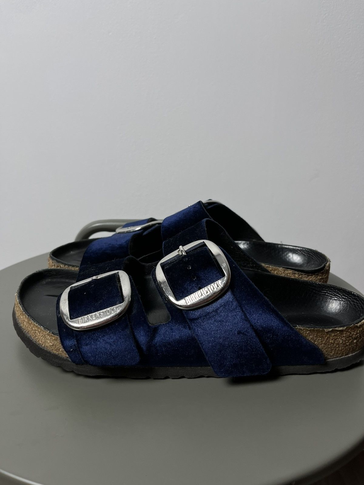 Birkenstock Birkenstock Velvet Big Buckle Sandals Navy Men’s 41 US 8 Size US 8 / EU 41 - 7 Thumbnail