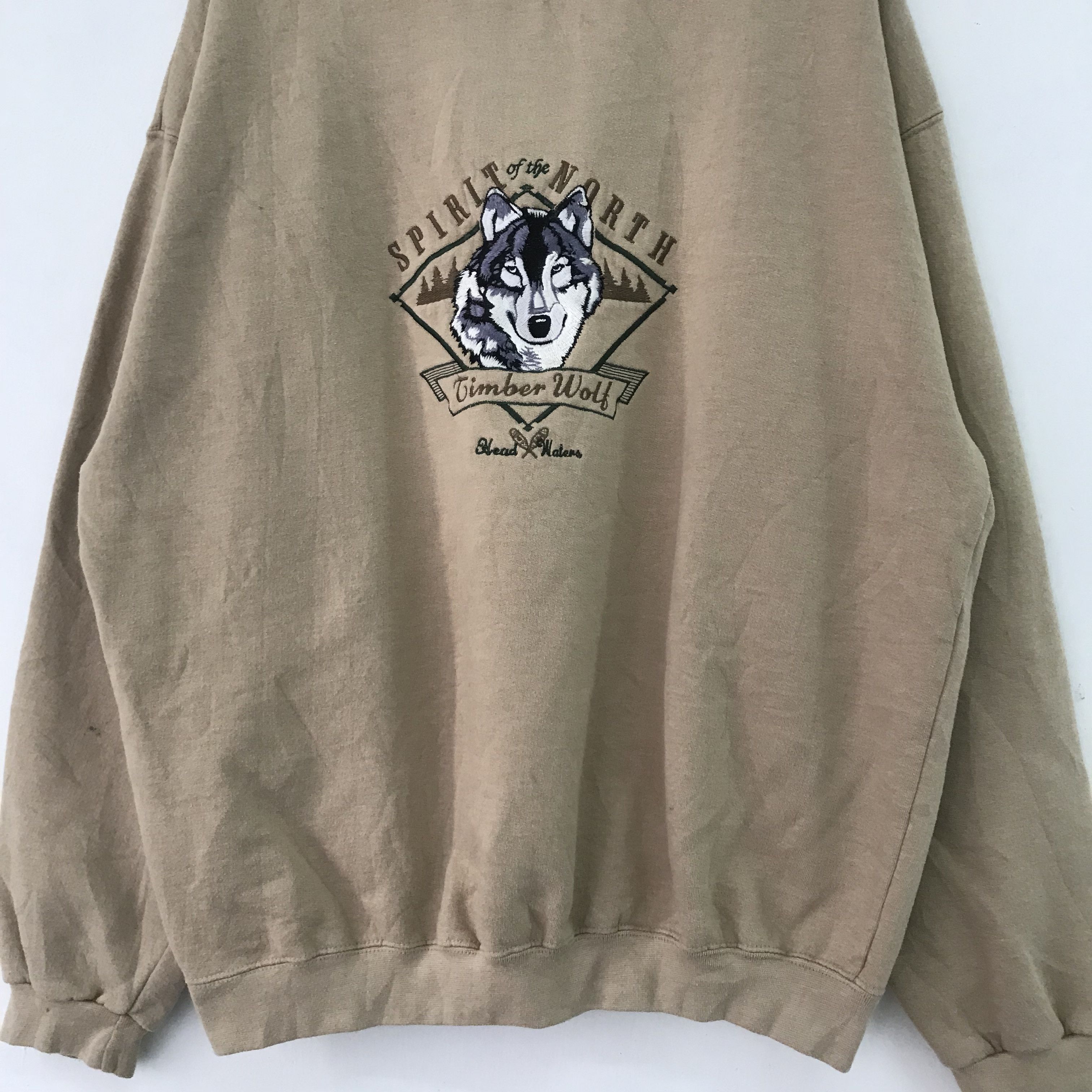 Vintage Vintage North Wolf Hunter Sweatshirt - 416 Size US XL / EU 56 / 4 - 3 Thumbnail