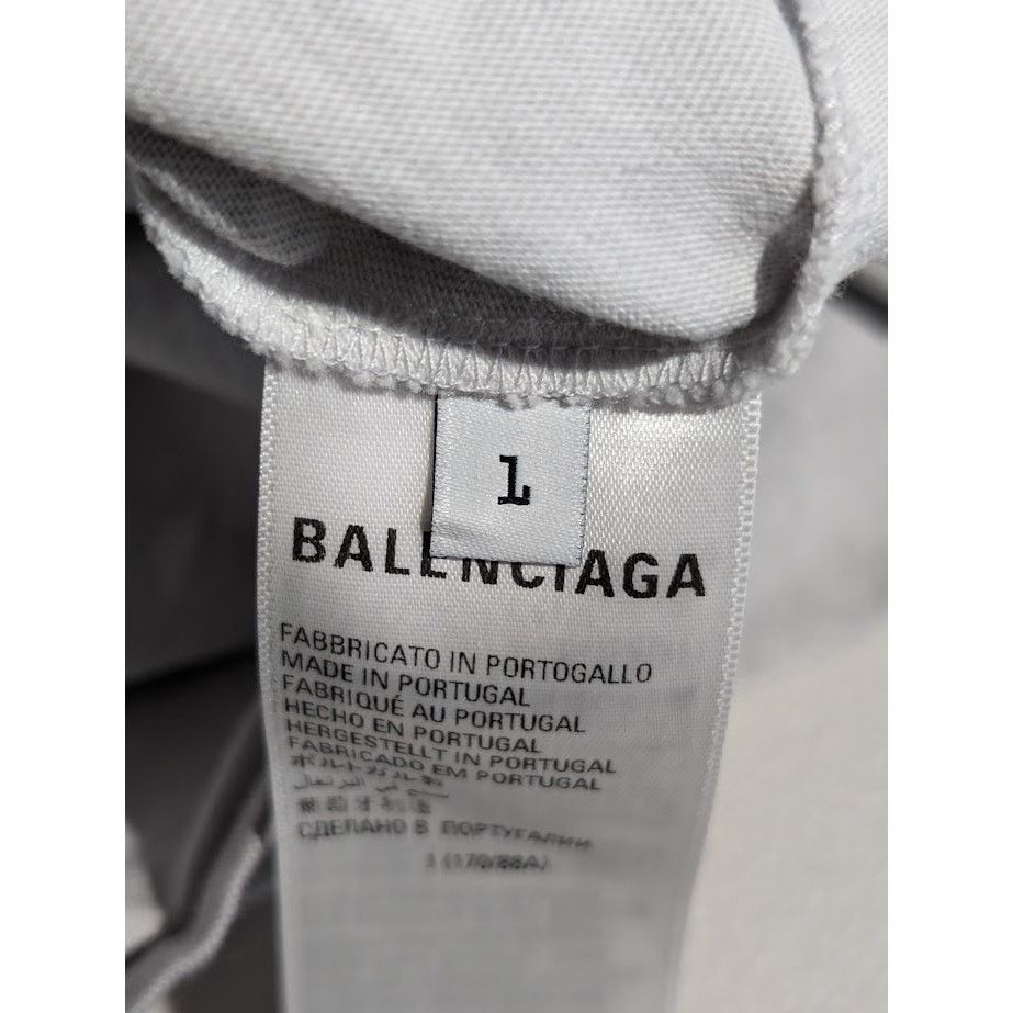 Balenciaga o1rshd1 Short Sleeve T-Shirt in Gray Size US S / EU 44-46 / 1 - 18 Thumbnail