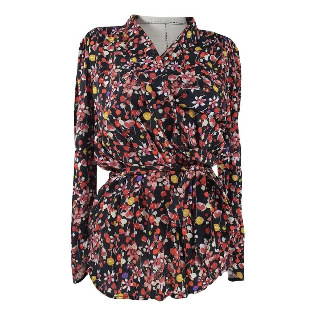 Maje Maje viscose shirt FR38 floral new Size S / US 4 / IT 40 - 1 Thumbnail
