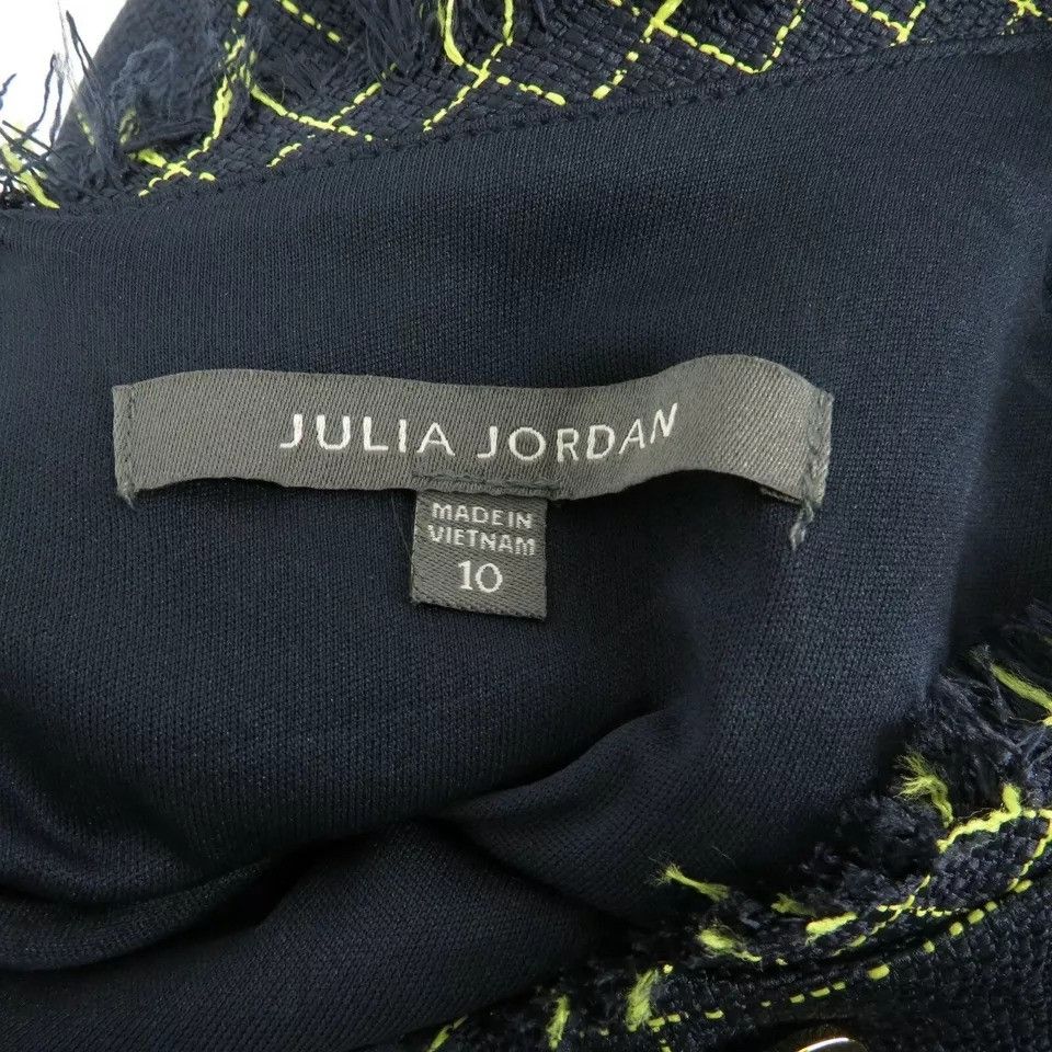 Other Julia Jordan Shift Dress 10 Sleeveless Double Breasted Plaid Size L / US 10 / IT 46 - 5 Thumbnail