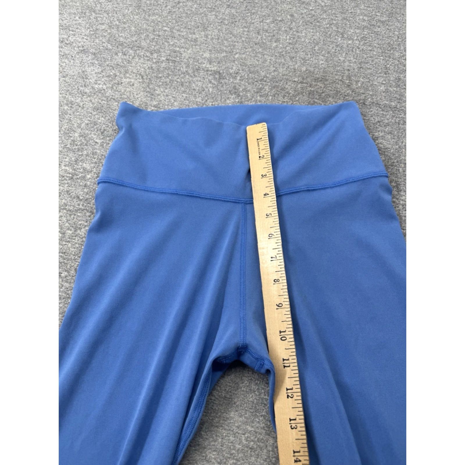 Vuori Vuori Washed Studio Leggings Women's Medium Cerulean Blue High Rise Stretch Yoga Size 42" / US 20 - 4 Thumbnail