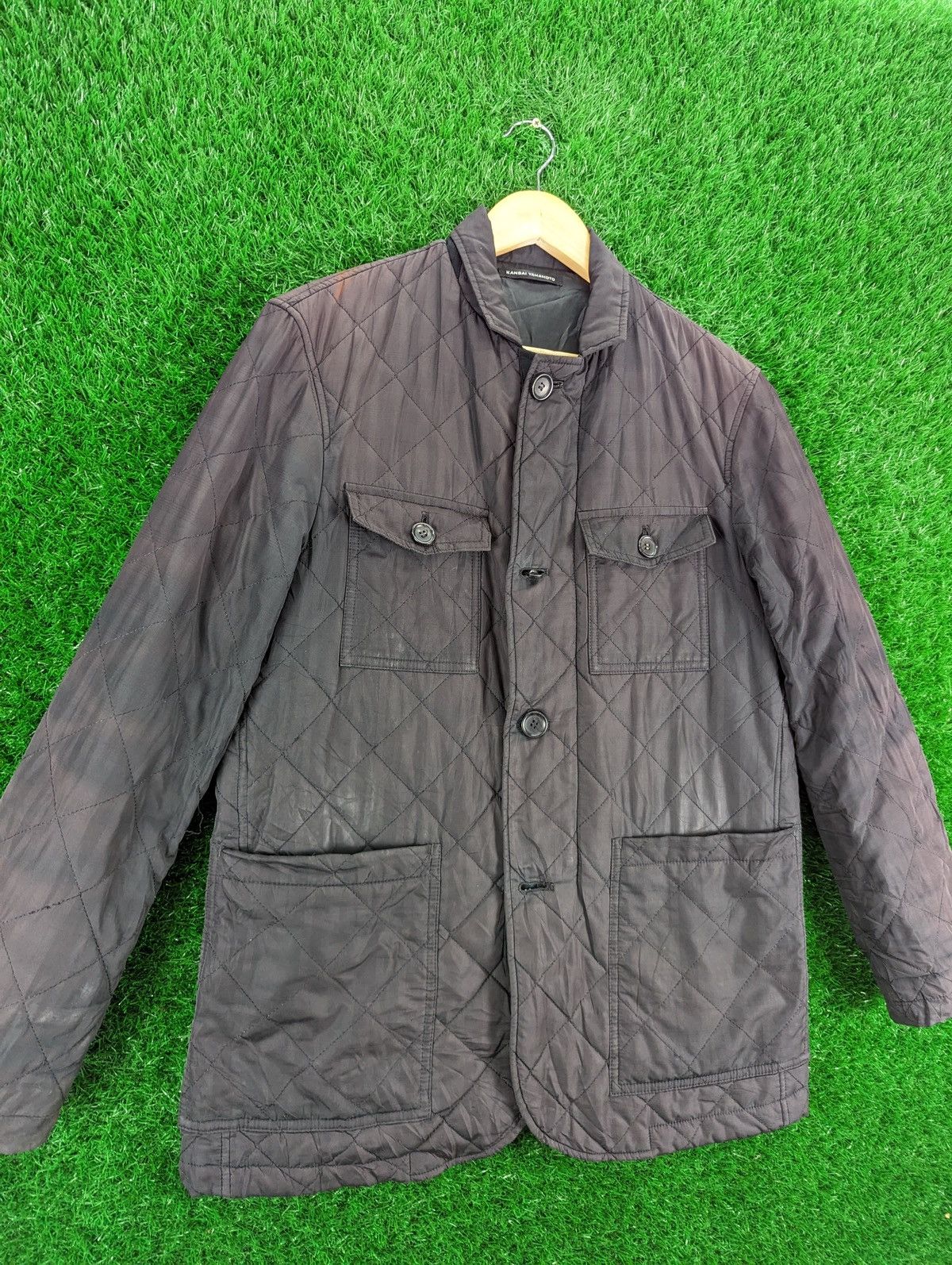 Japanese Brand × Kansai Yamamoto × Vintage Vintage Kansai Yamamoto Sun Faded Quilted Jacket Size US M / EU 48-50 / 2 - 5 Thumbnail