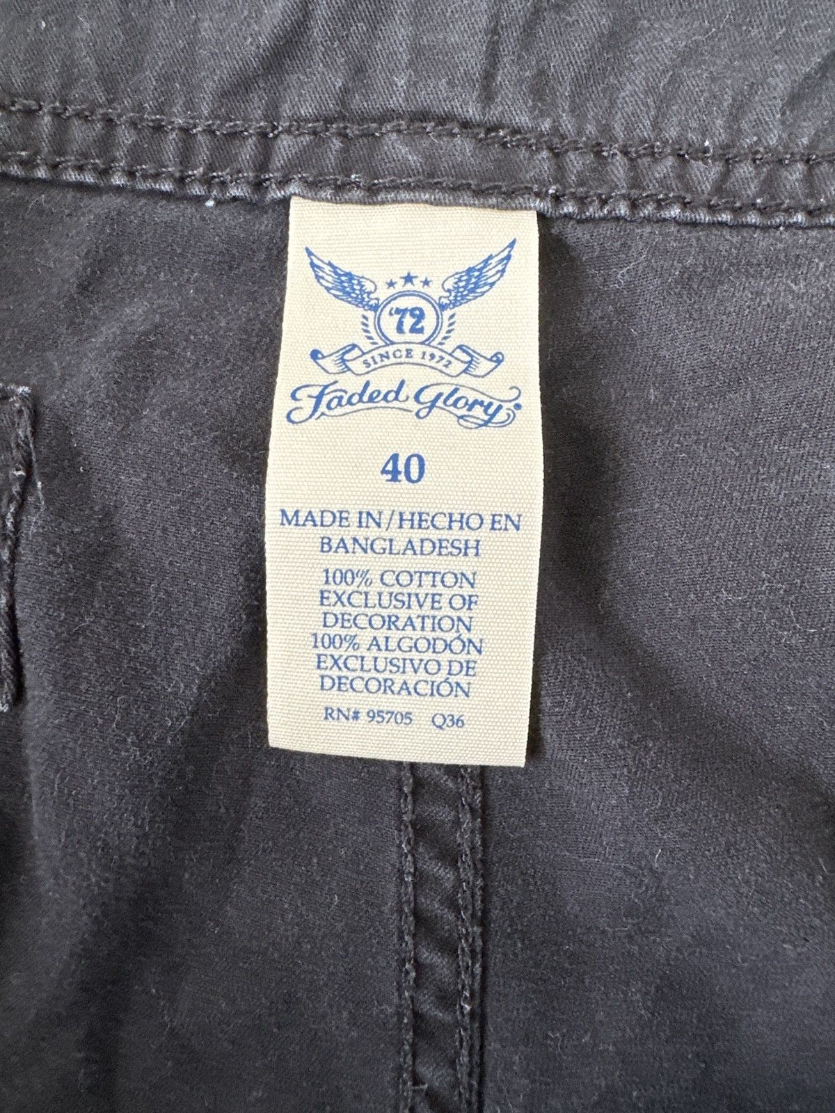 Faded Glory × Vintage Faded Glory Black Shorts Size US 40 / EU 56 - 5 Thumbnail