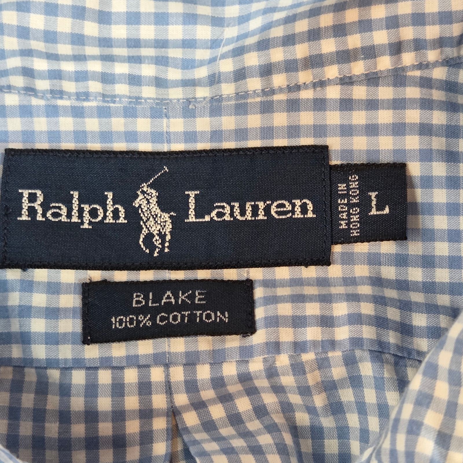 Ralph Lauren Ralph Lauren Blake Blue Check Shirt L Size US L / EU 52-54 / 3 - 3 Thumbnail