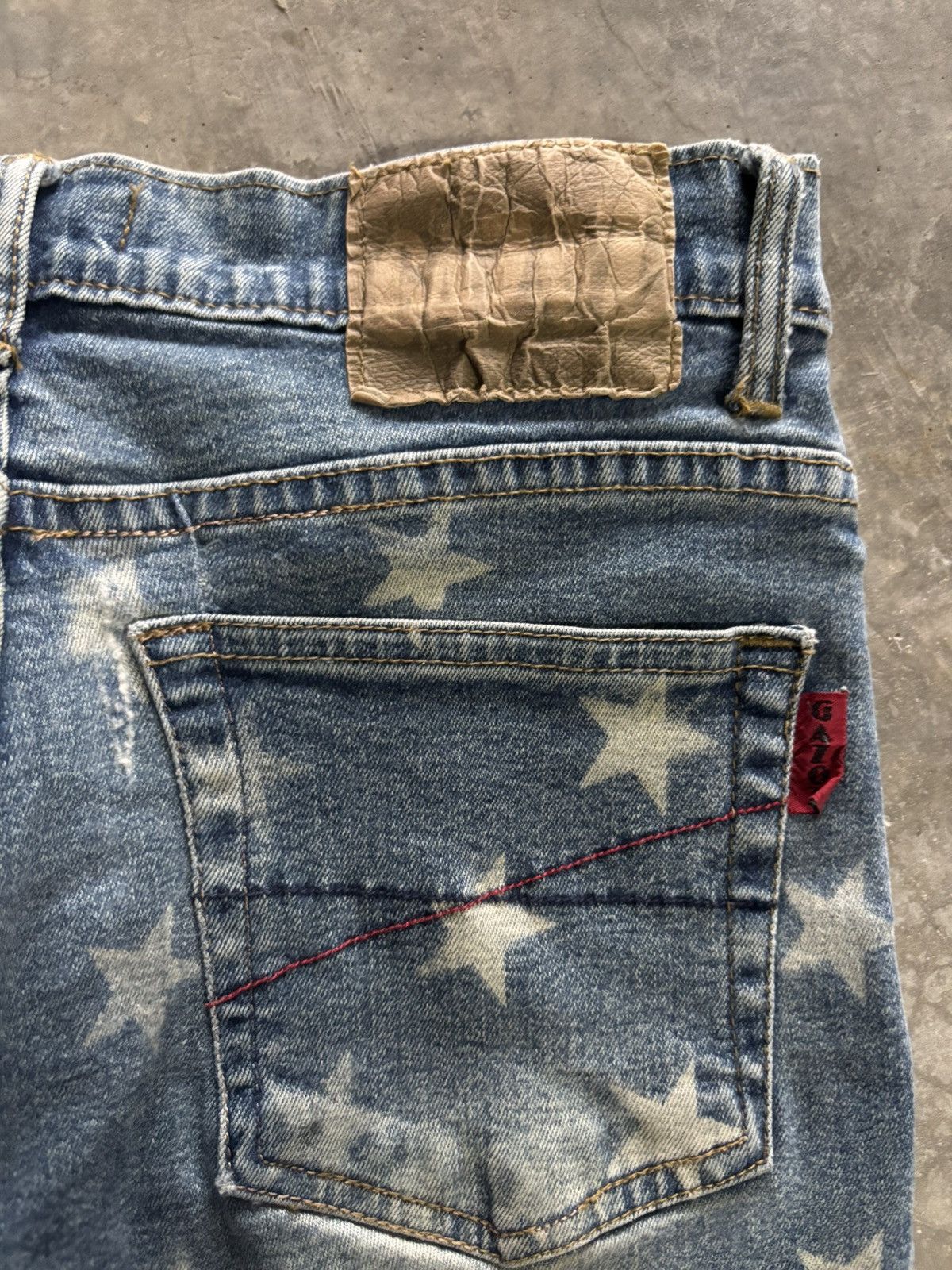 20471120 × Hysteric Glamour × If Six Was Nine GAZOZ flare star jeans punk gothic american flag style Size US 26 / EU 42 - 15 Thumbnail