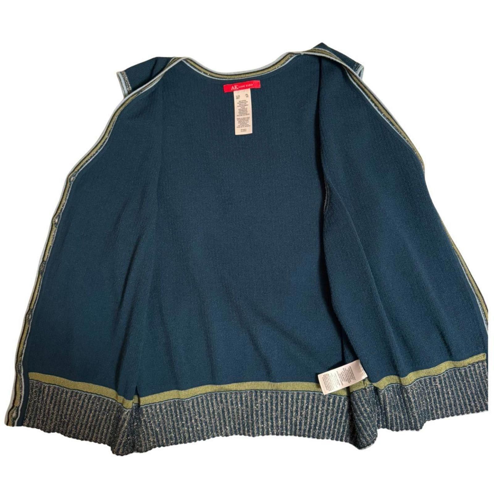 Other Vintage Anne Klein Sweater Vest, Sporty Tennis Style Size L / US 10 / IT 46 - 4 Thumbnail