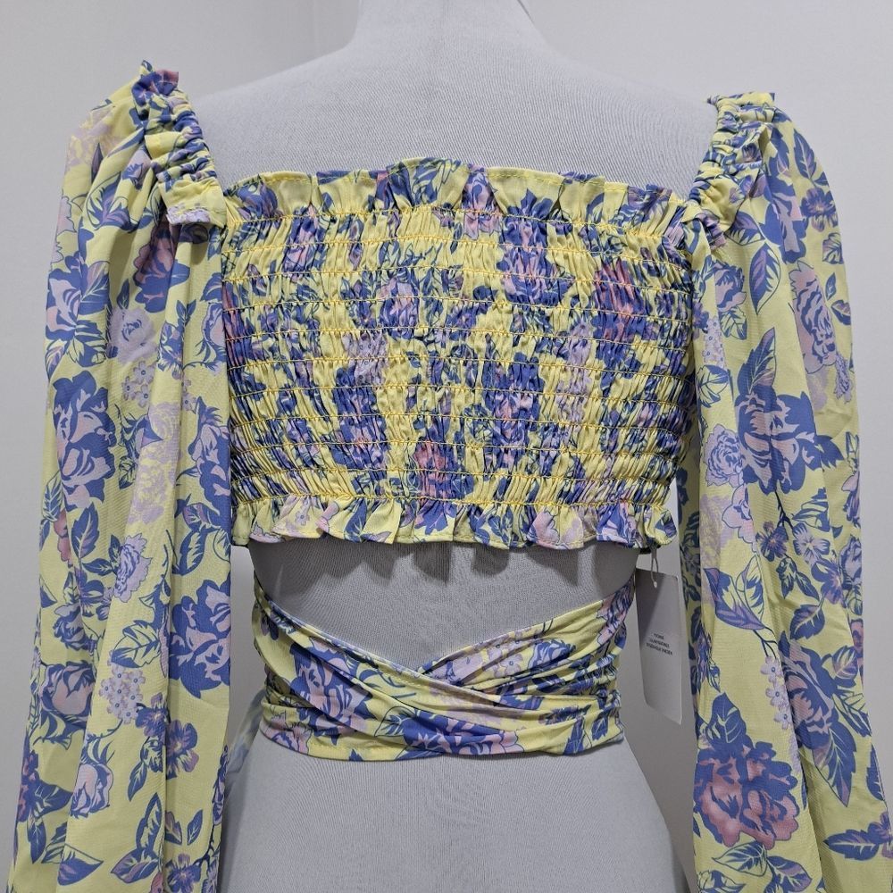 Other Yvonne & Love Floral Criss-Cross Bodies Adjustable Ties Wrap Size XL / US 12-14 / IT 48-50 - 11 Thumbnail