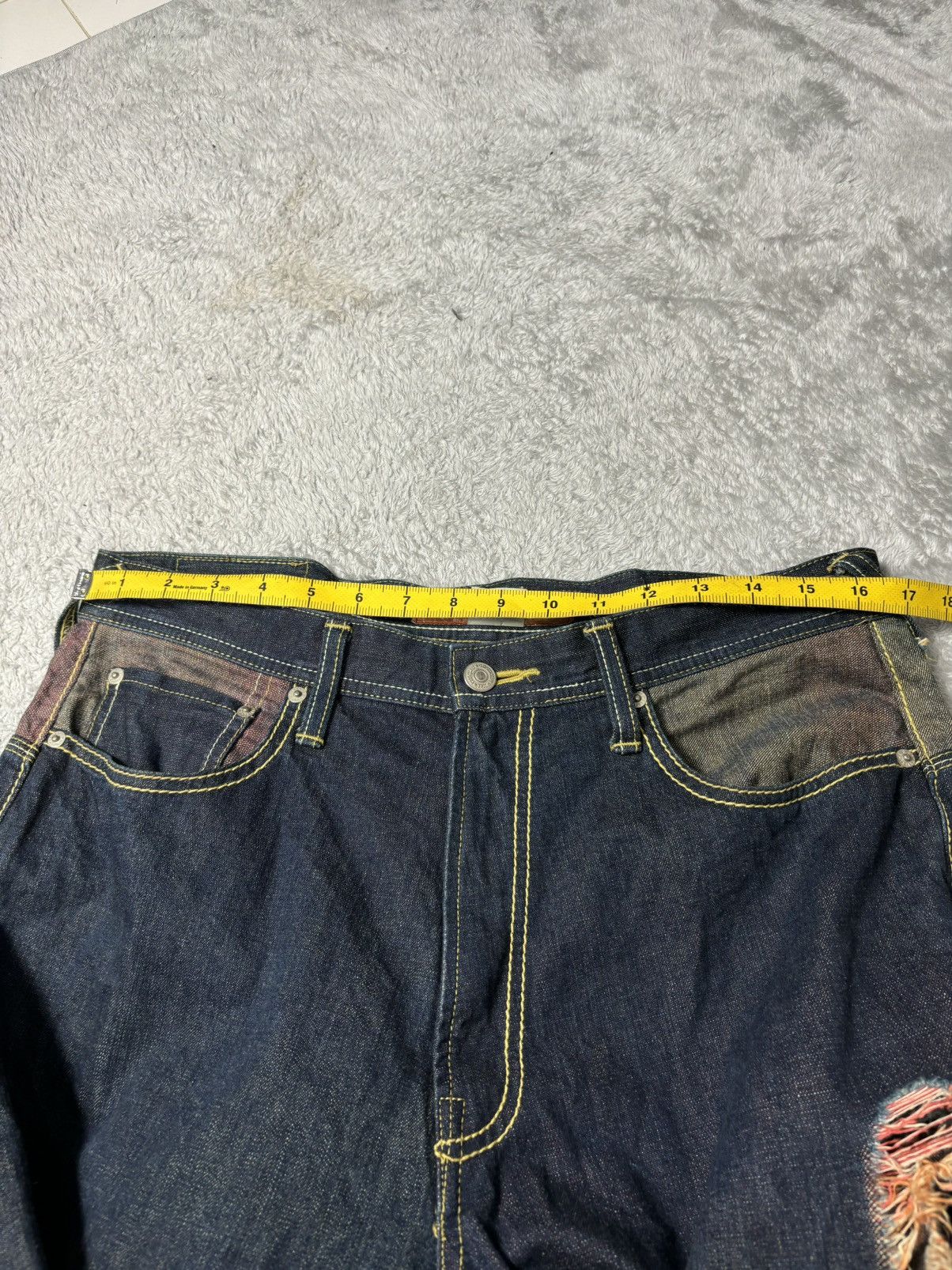 semanticdesign Conquest Baggy Denim Distressed Denim. S0379 Size US 33 - 11 Thumbnail