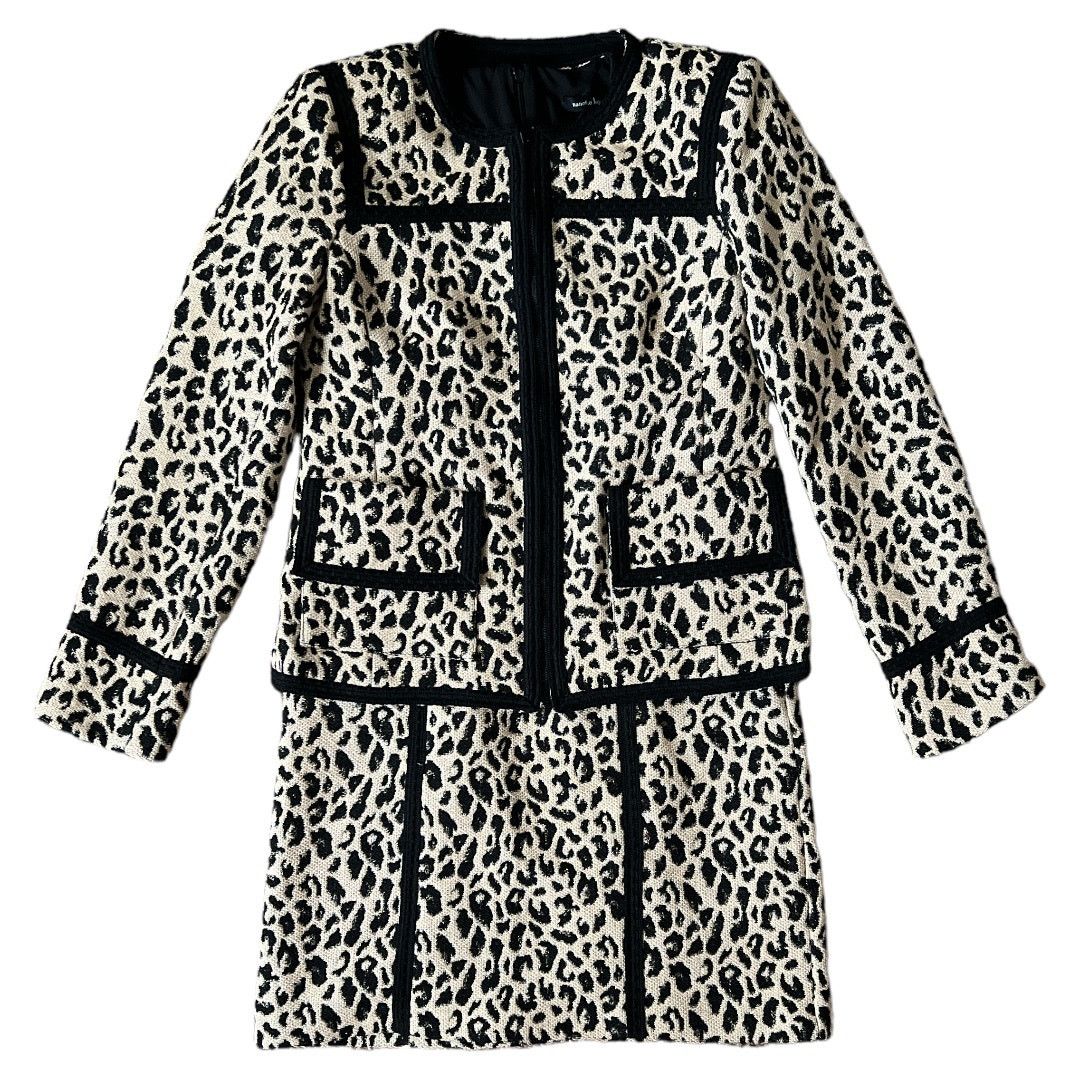 Nanette Lepore NANETTE LEPORE Leopard-Print Sheath Dress + Jacket Set, US0 Size XS / US 0-2 / IT 36-38 - 1 Thumbnail