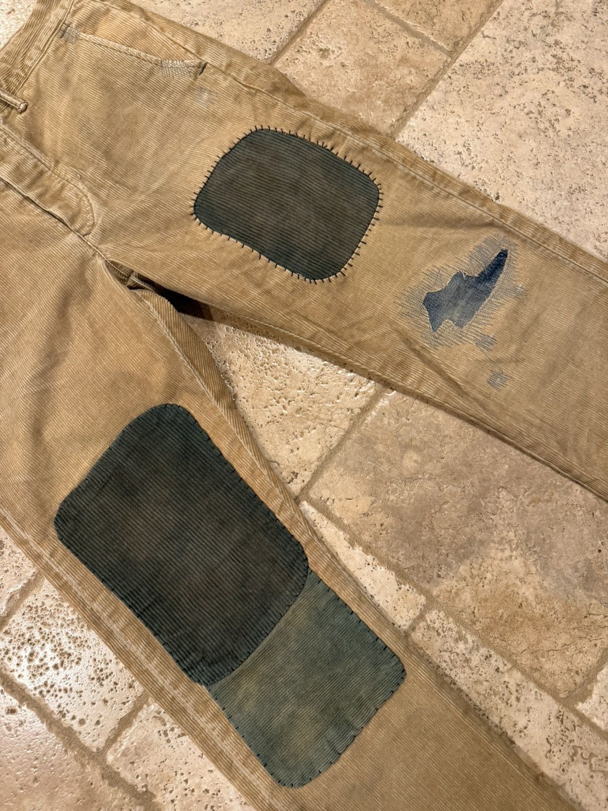 RRL Ralph Lauren RRL Ralph Lauren Field Patchwork Corduroy Trouser Pants Size US 32 / EU 48 - 5 Thumbnail
