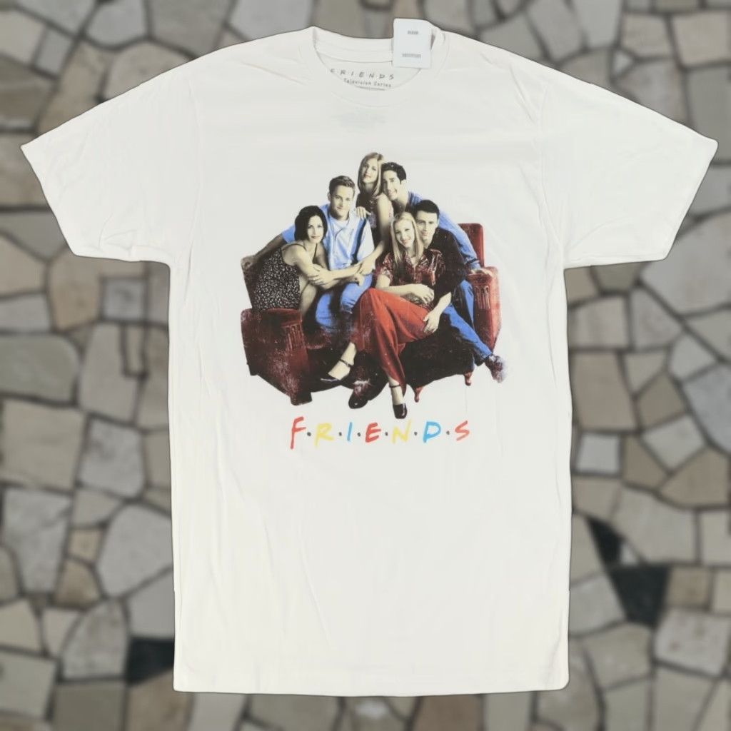 Urban Outfitters Friends Solid T-Shirt White M Men Shirts Size US M / EU 48-50 / 2 - 1 Thumbnail