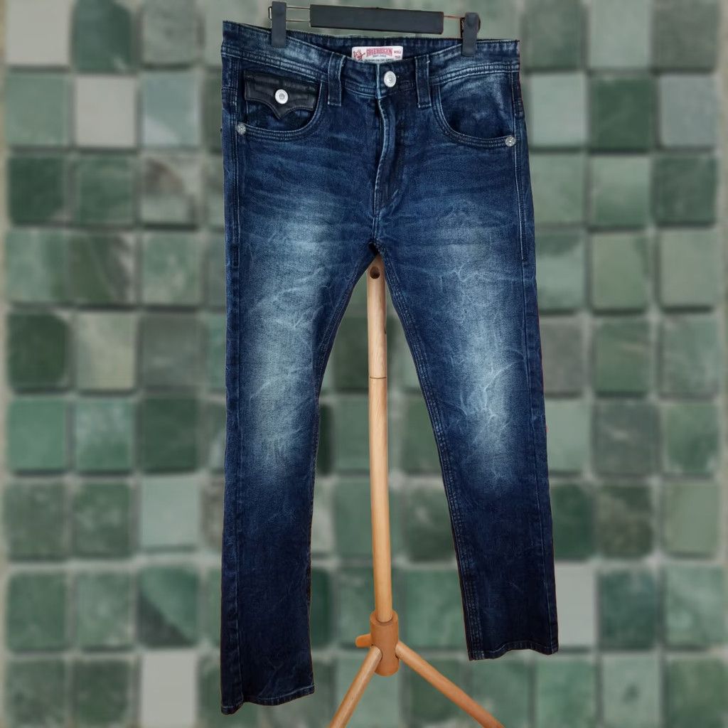 True Religion TRUE RELIGION Ricky Jeans SZ 32 Base Straight Jeans Men Blue 30in Inside Leg 40in Outside Leg Mens Size US 32 / EU 48 - 1 Thumbnail