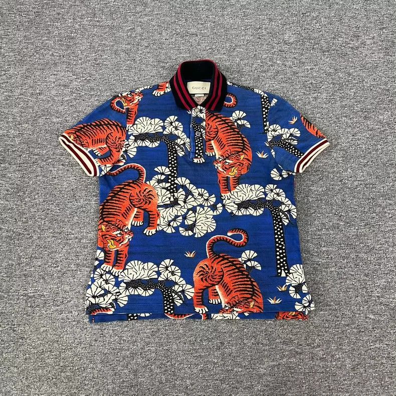 Gucci Gucci Full-print tiger short-sleeved Polo shirt 2502-Nextar Size US XS / EU 42 / 0 - 1 Thumbnail